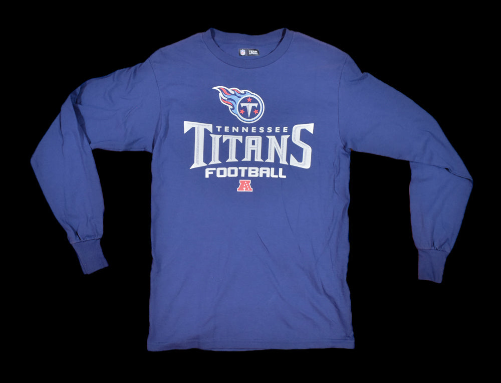 Tennessee Titans Long Sleeve Shirt Small - NFL Titans Football Adult Small Blue
