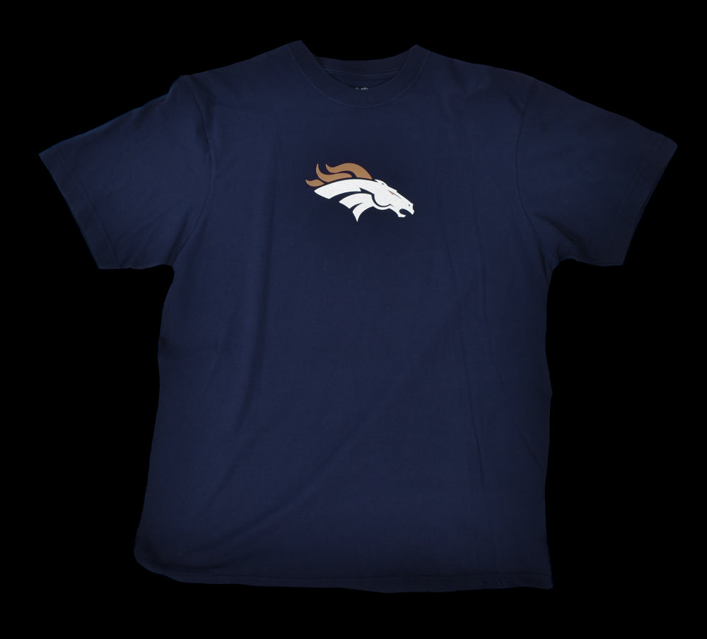 Denver Broncos Mens T-Shirt X-Large Reebok Shirt Used Adult Blue