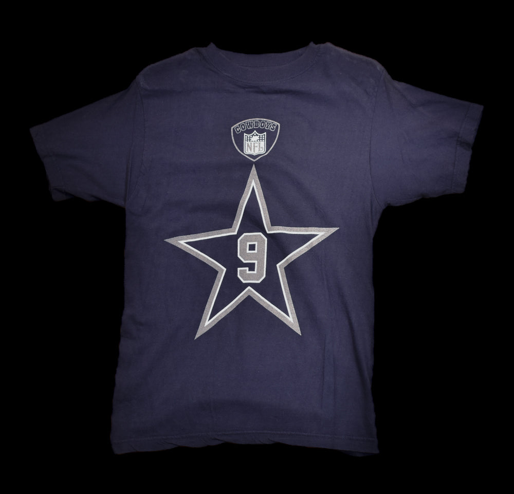 Dallas Cowboys T-Shirt Medium Tony Romo T-Shirt Used Blue Youth