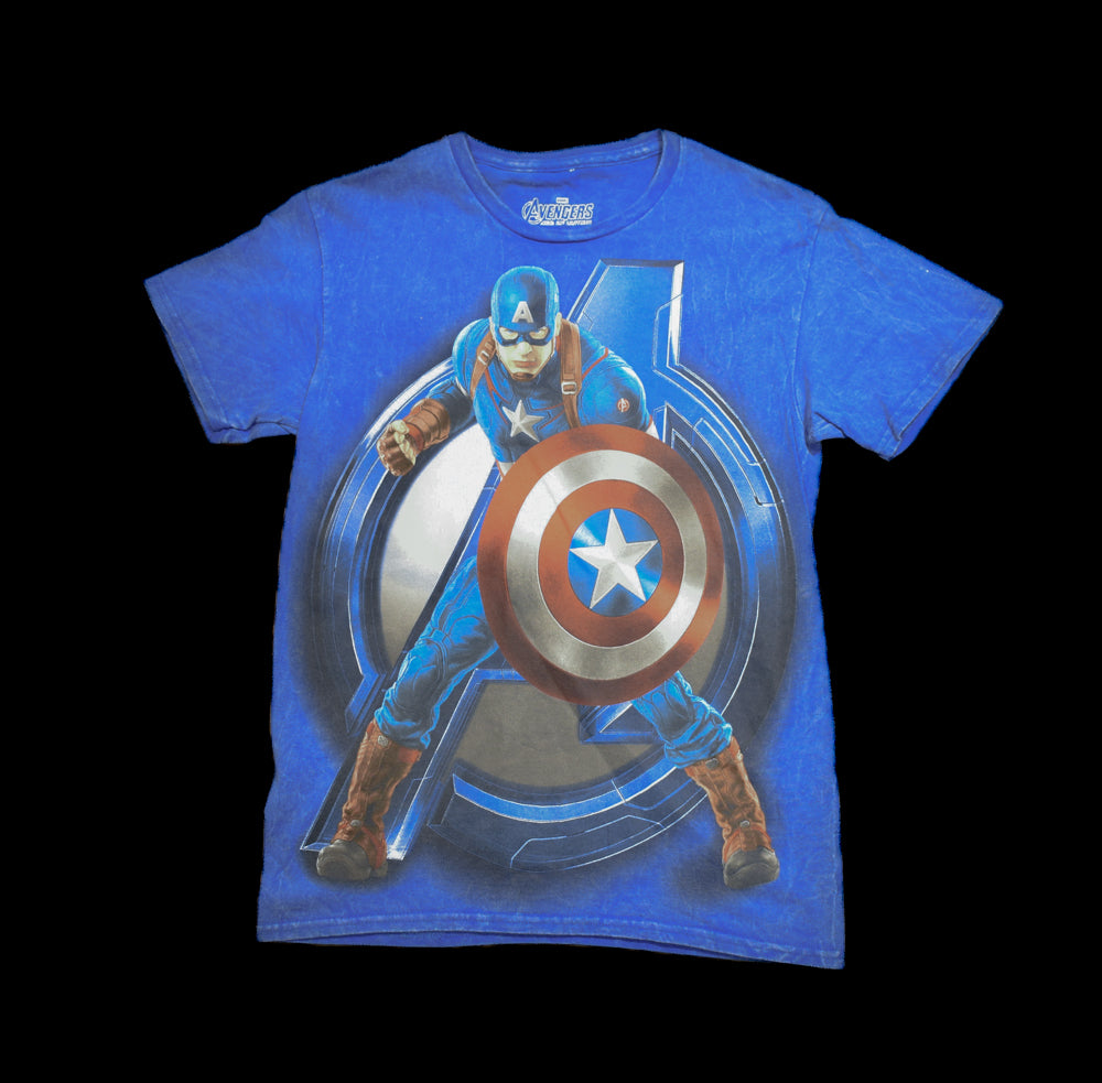 Captain America T-Shirt Men's Small Marvel |Avengers T-Shirt Used