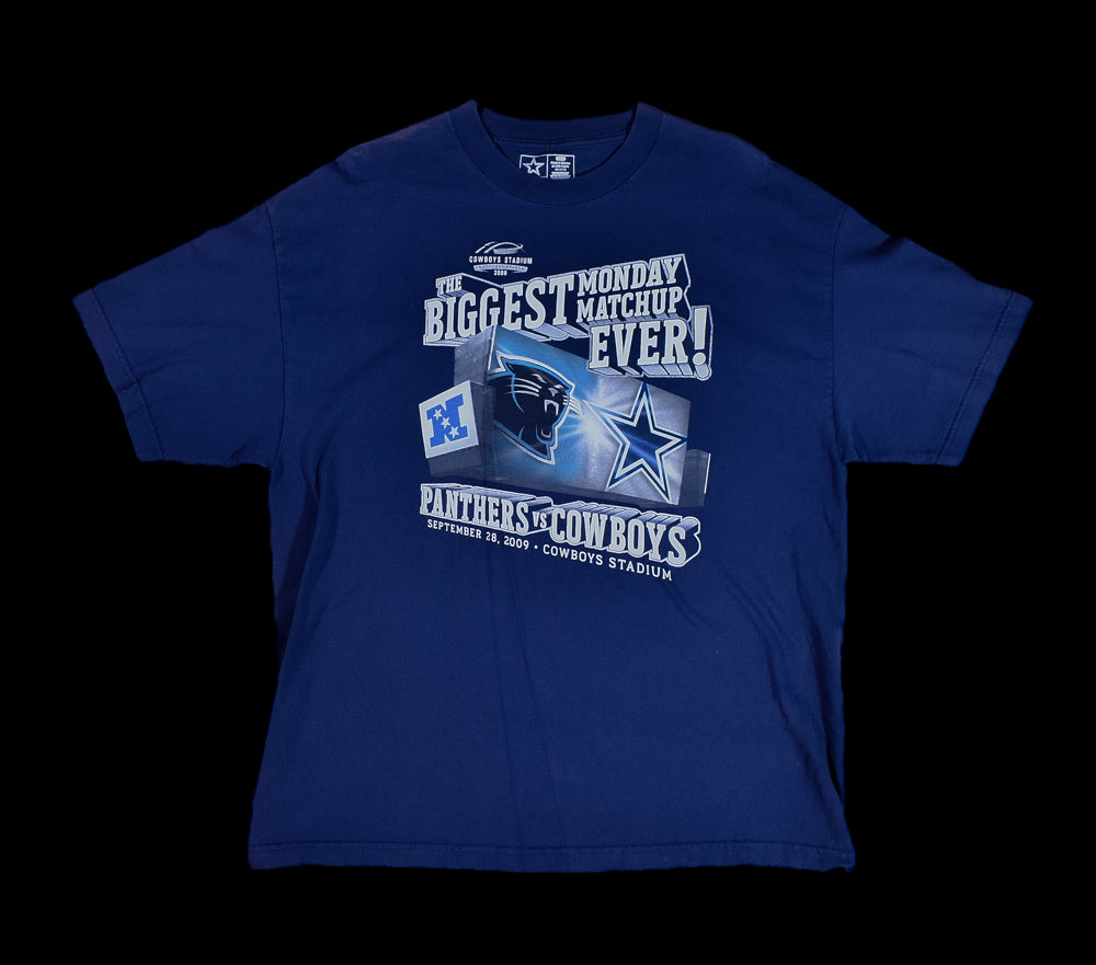 Dallas Cowboys Mens T-Shirt Large Dallas Vs Carolina 2009 Authentic tee used