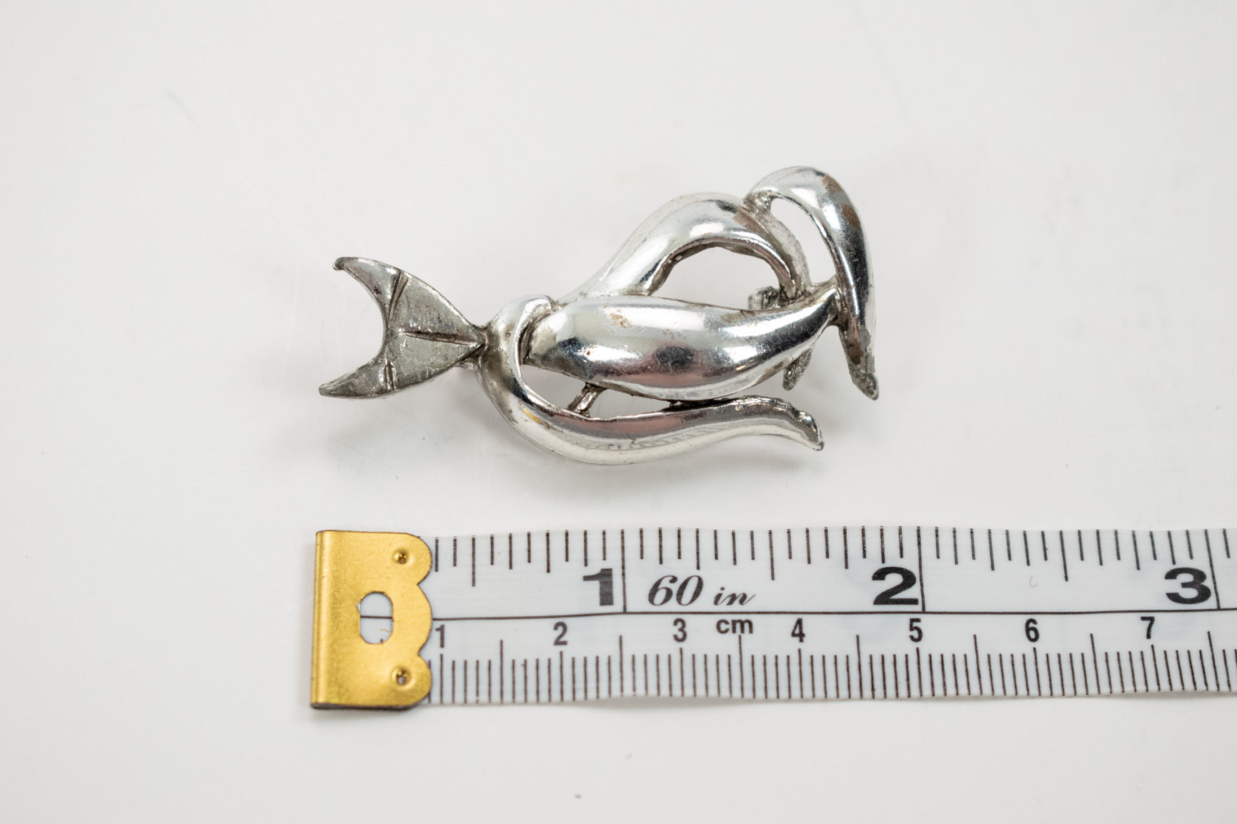 Brooch Pin Collectible Vintage Pin Used Silver Cat
