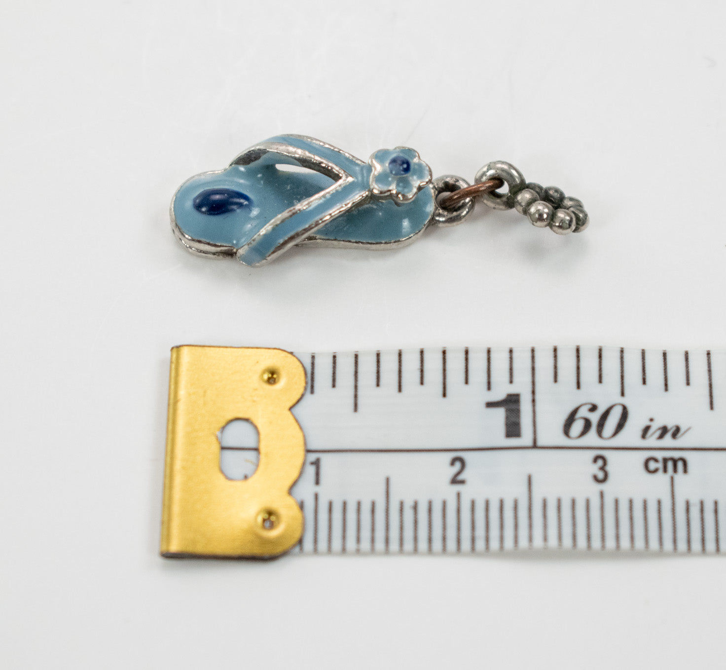 Slippers Charms Hanging Green and Blue Mini Shoe Sandals Set Used Best Friend Beach