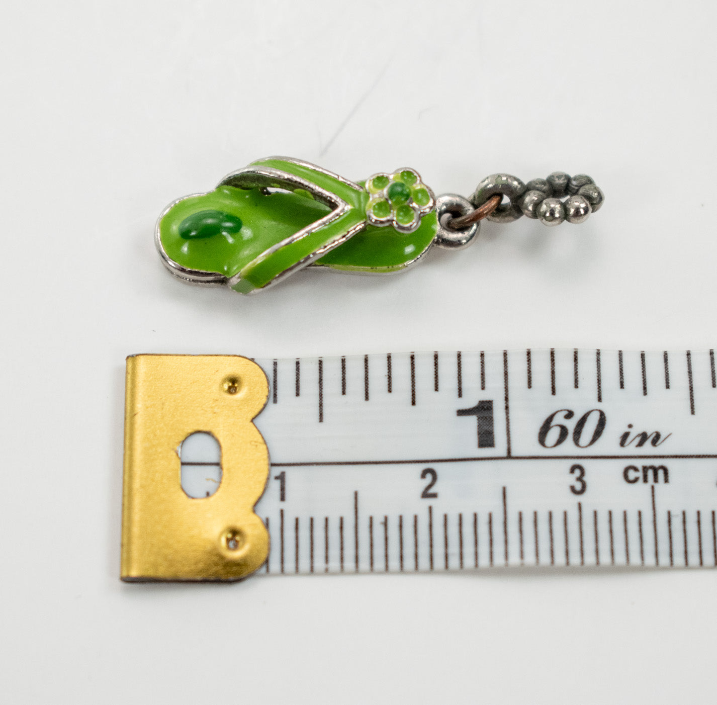 Slippers Charms Hanging Green and Blue Mini Shoe Sandals Set Used Best Friend Beach