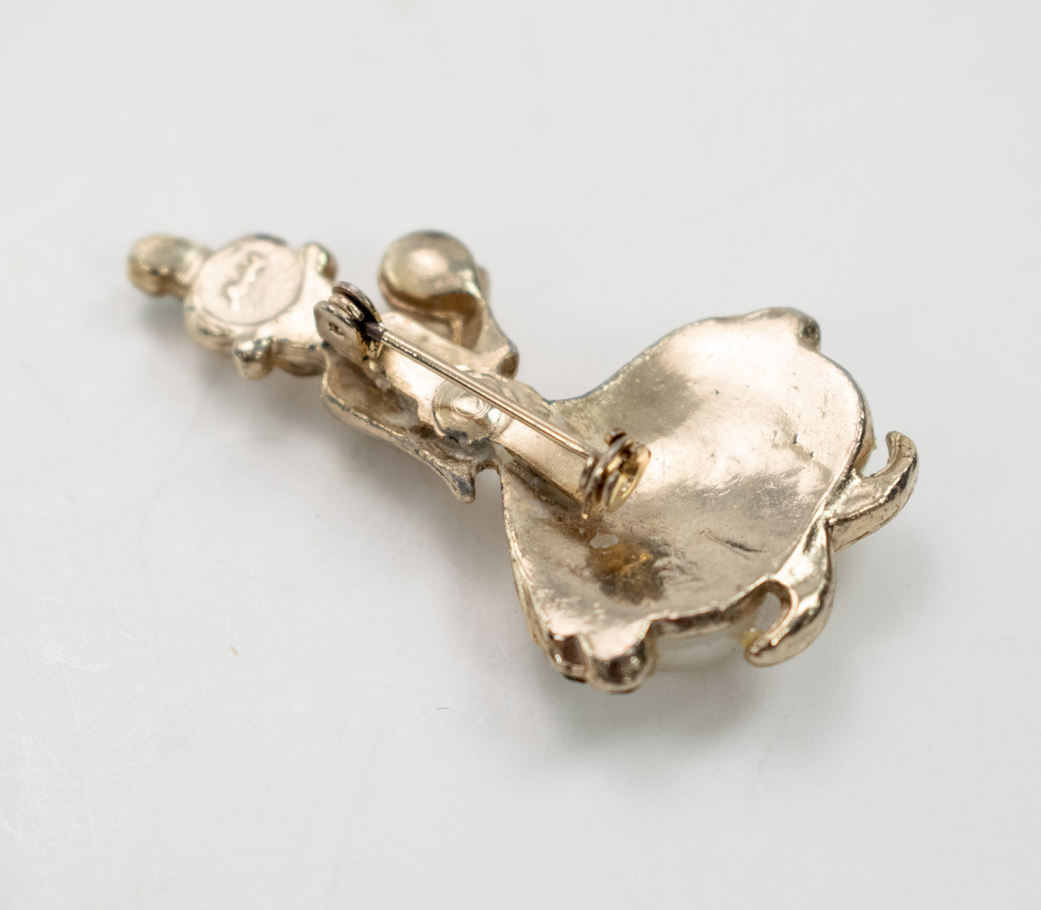 Brooch Pin Pearl and stone decretive pin used