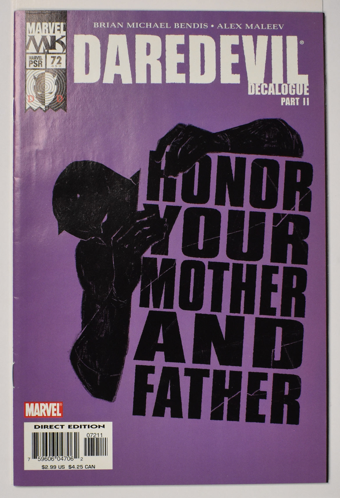 Daredevil Part 2 Honor Your Mother and Father Comic