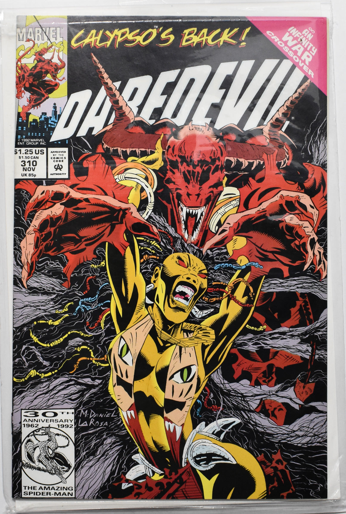 Daredevil 310 Comic Book Marvel Comics Calypso's Back