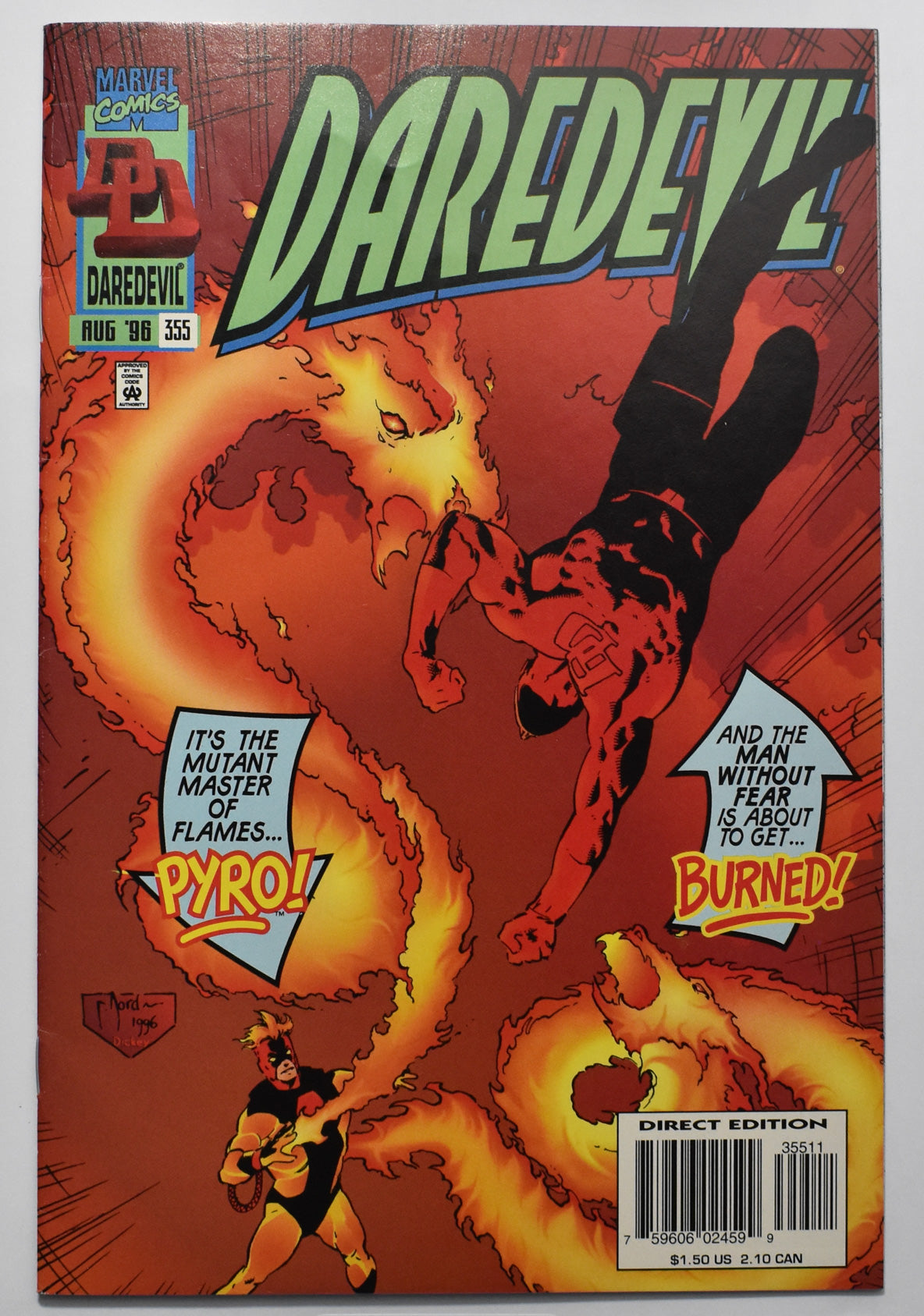 Daredevil 355 Comic Book Marvel Comics
