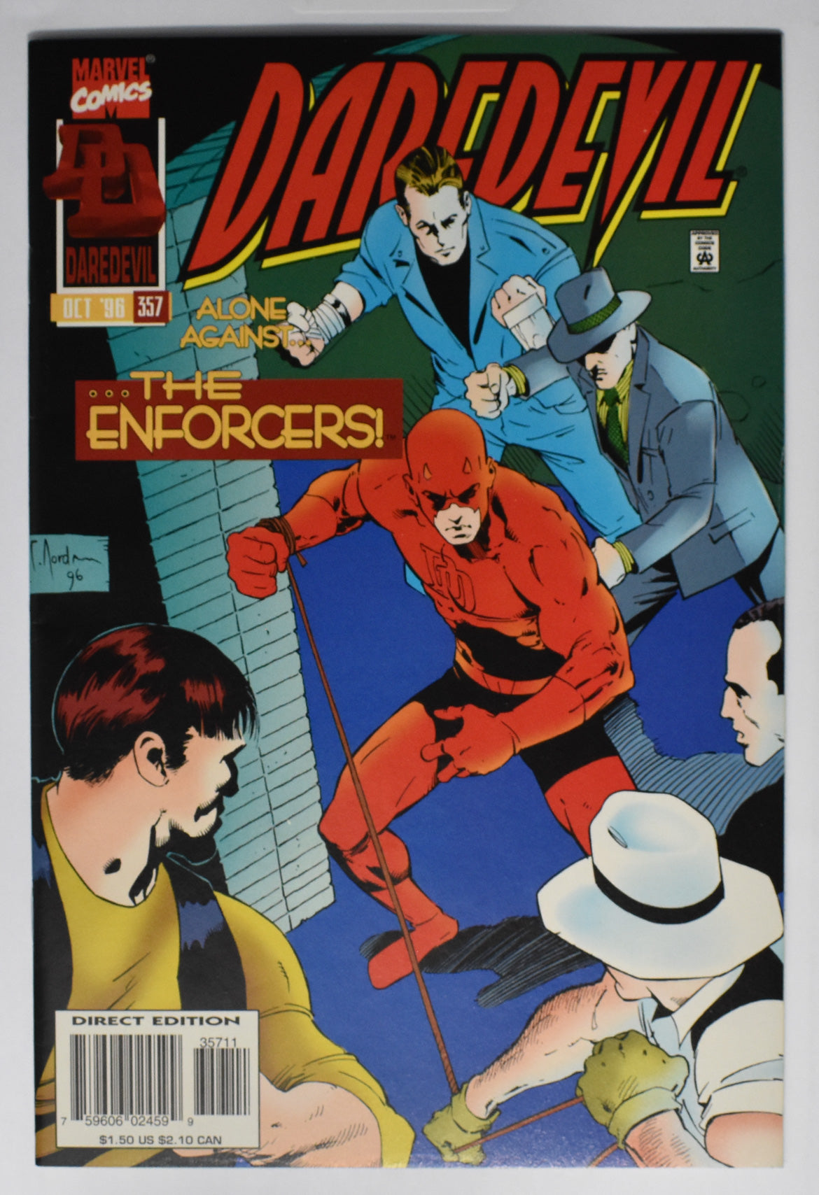 Daredevil 357 Alone again Comic Marvel Comics Comic Book