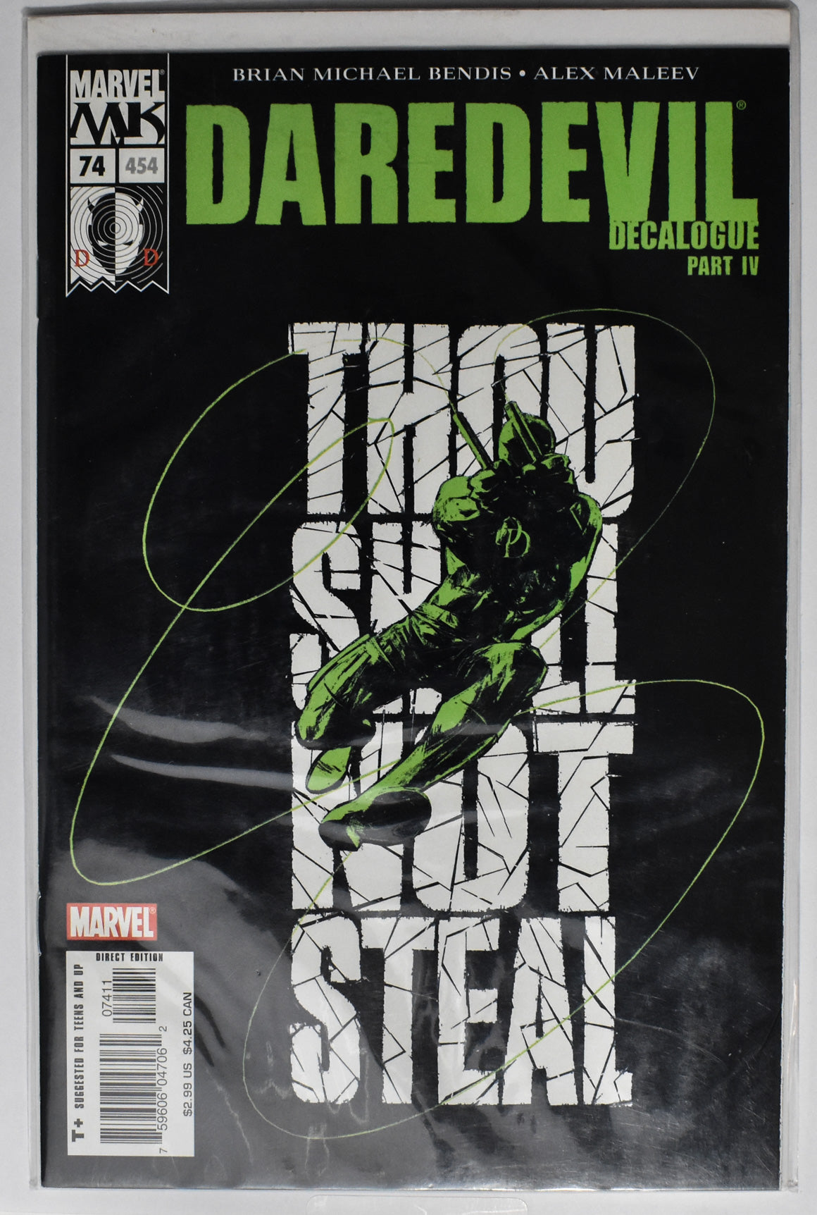 Daredevil Decalogue Part IV 74 Marvel Comics