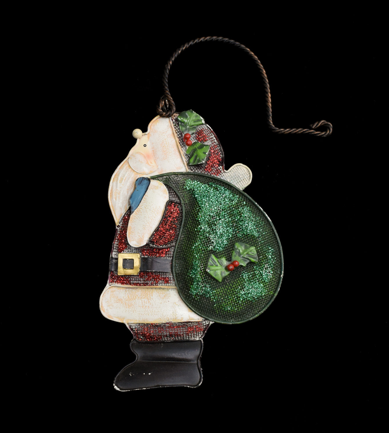 Christmas Door Hanger Santa Clause Used 9 Inches