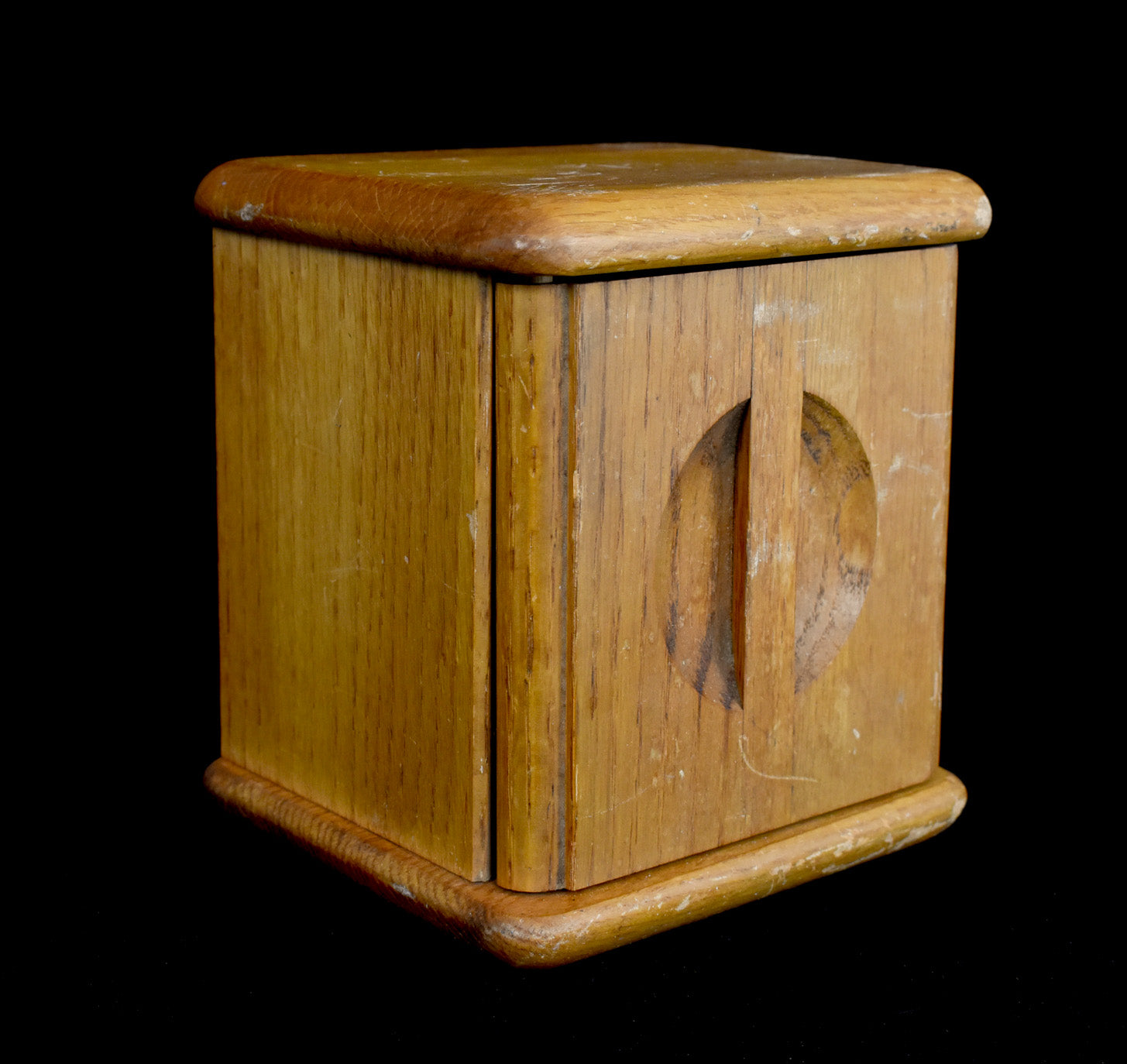 Wood Keep Safe Box 6x6 Storage Box Used Stash Vintage Wood Box