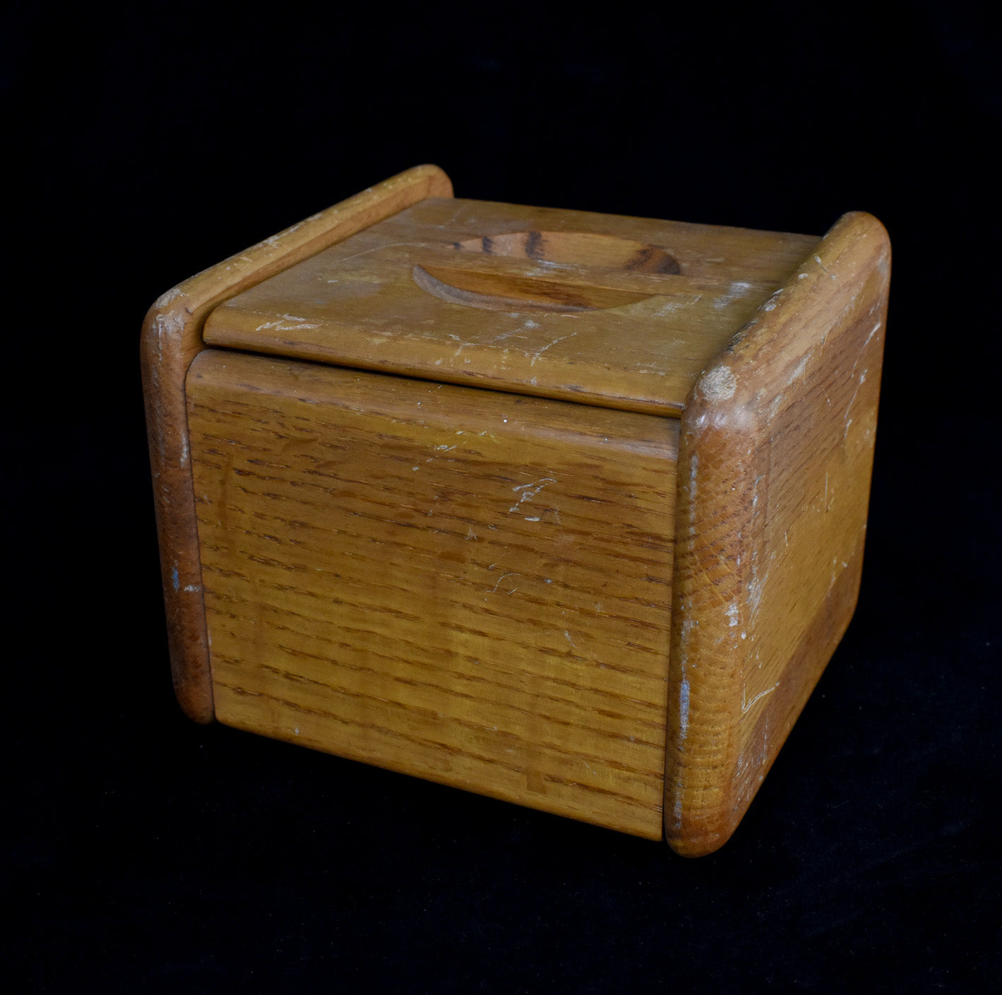 Wood Keep Safe Box 6x6 Storage Box Used Stash Vintage Wood Box