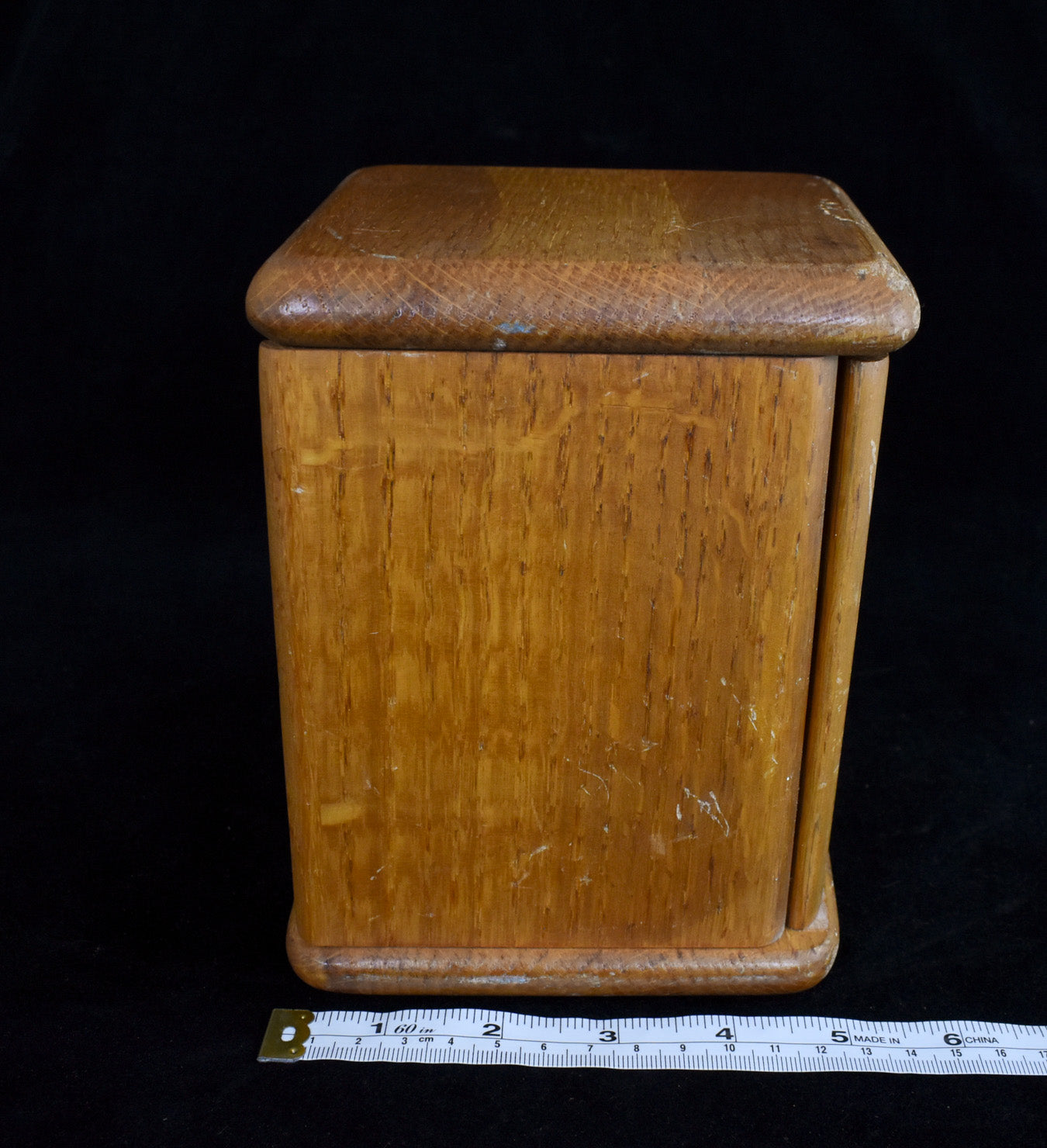Wood Keep Safe Box 6x6 Storage Box Used Stash Vintage Wood Box