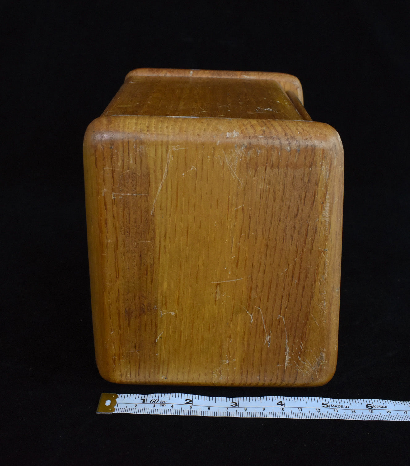 Wood Keep Safe Box 6x6 Storage Box Used Stash Vintage Wood Box