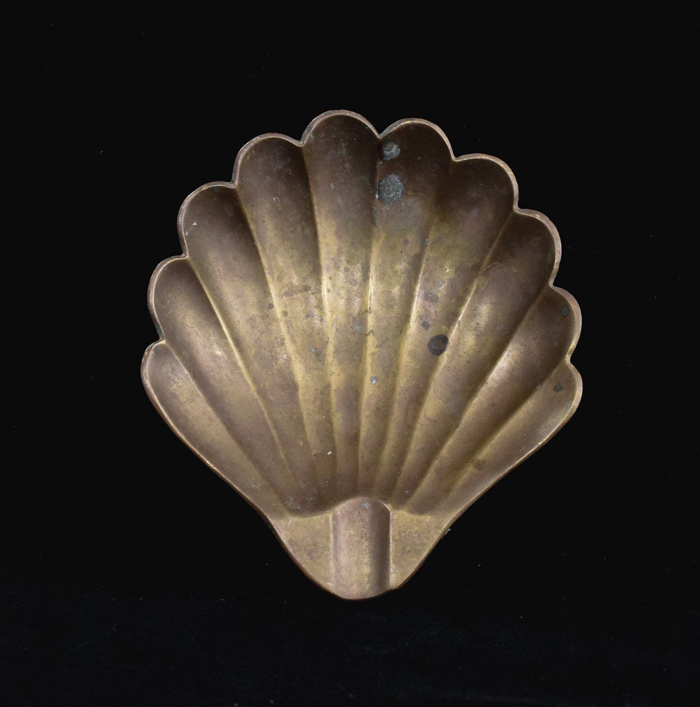 Metal Penco Brass Seashell Shell Vintage Ash Tray Used 6inch