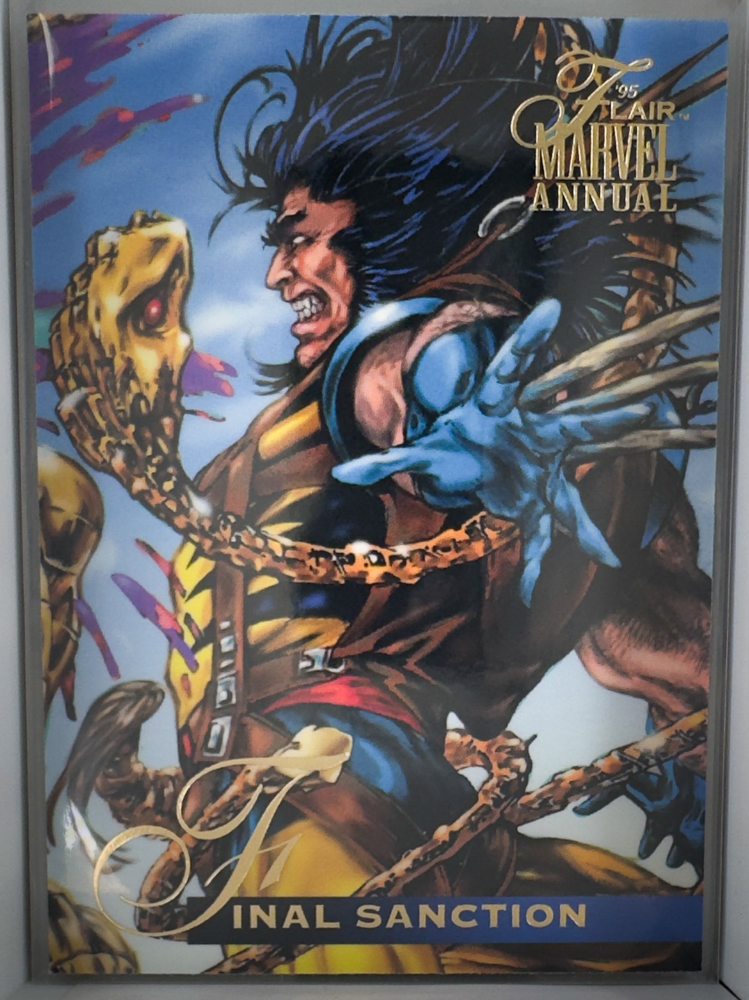 Final Sanction The Phalanx Challenged Marvel Annual 1995 Flair Card No.40