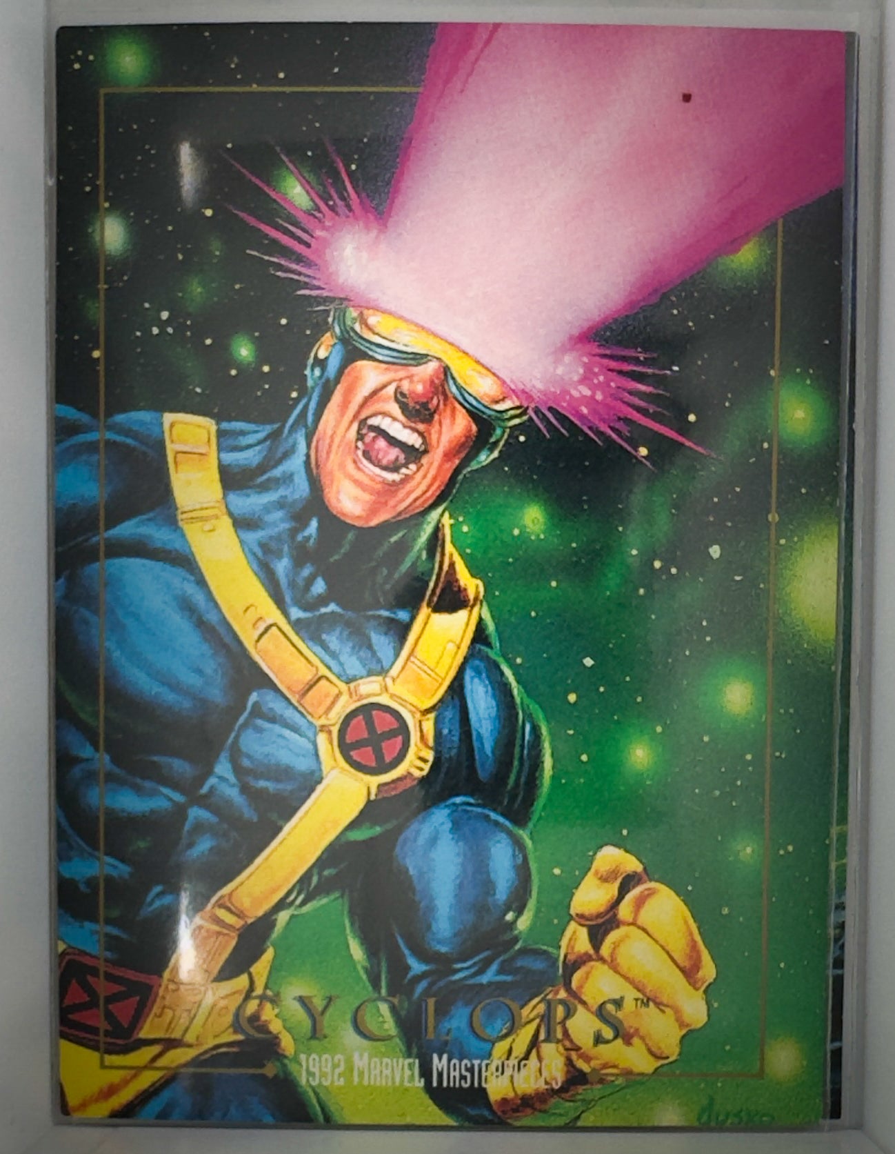Cyclops Marvel Masterpieces 1992 Skybox Card No. 13 Marvel Comics