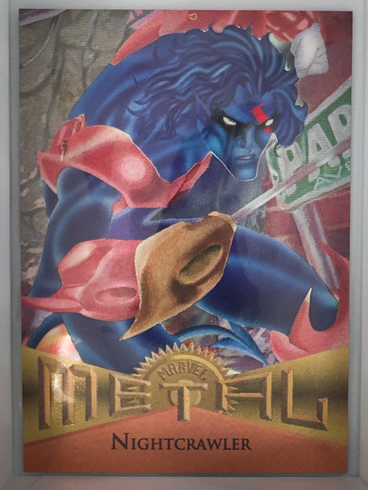 Nightcrawler Alternate X Ken Lashley Dimitri Bassoukas Marvel Metal 1995 Card No.7