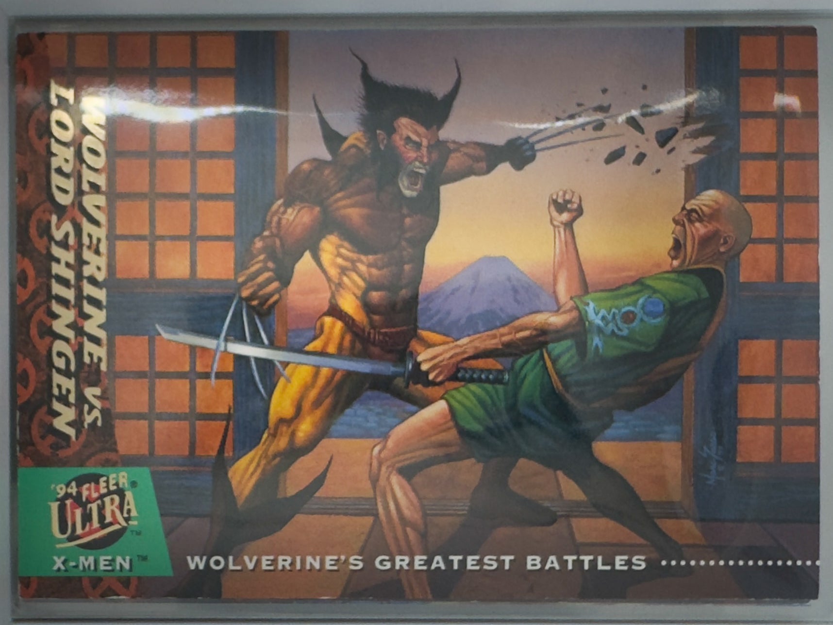 Marvel Fleer Ultra 1994 X-Men Card No.148 Wolverine Vs. Lord Shingen