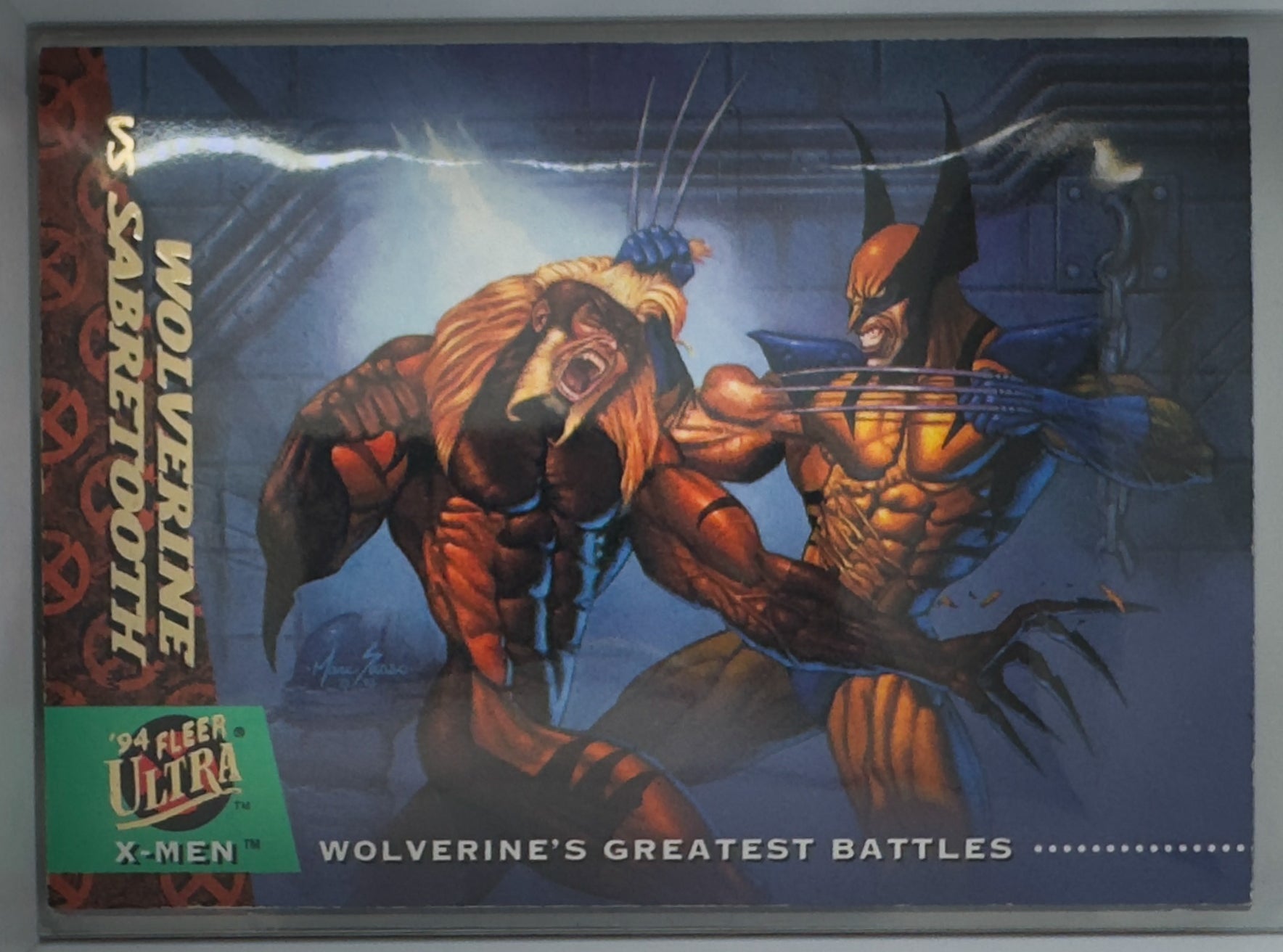 Marvel Fleer Ultra 1994 X-Men Card No.137 Wolverine Vs. Sabretooth