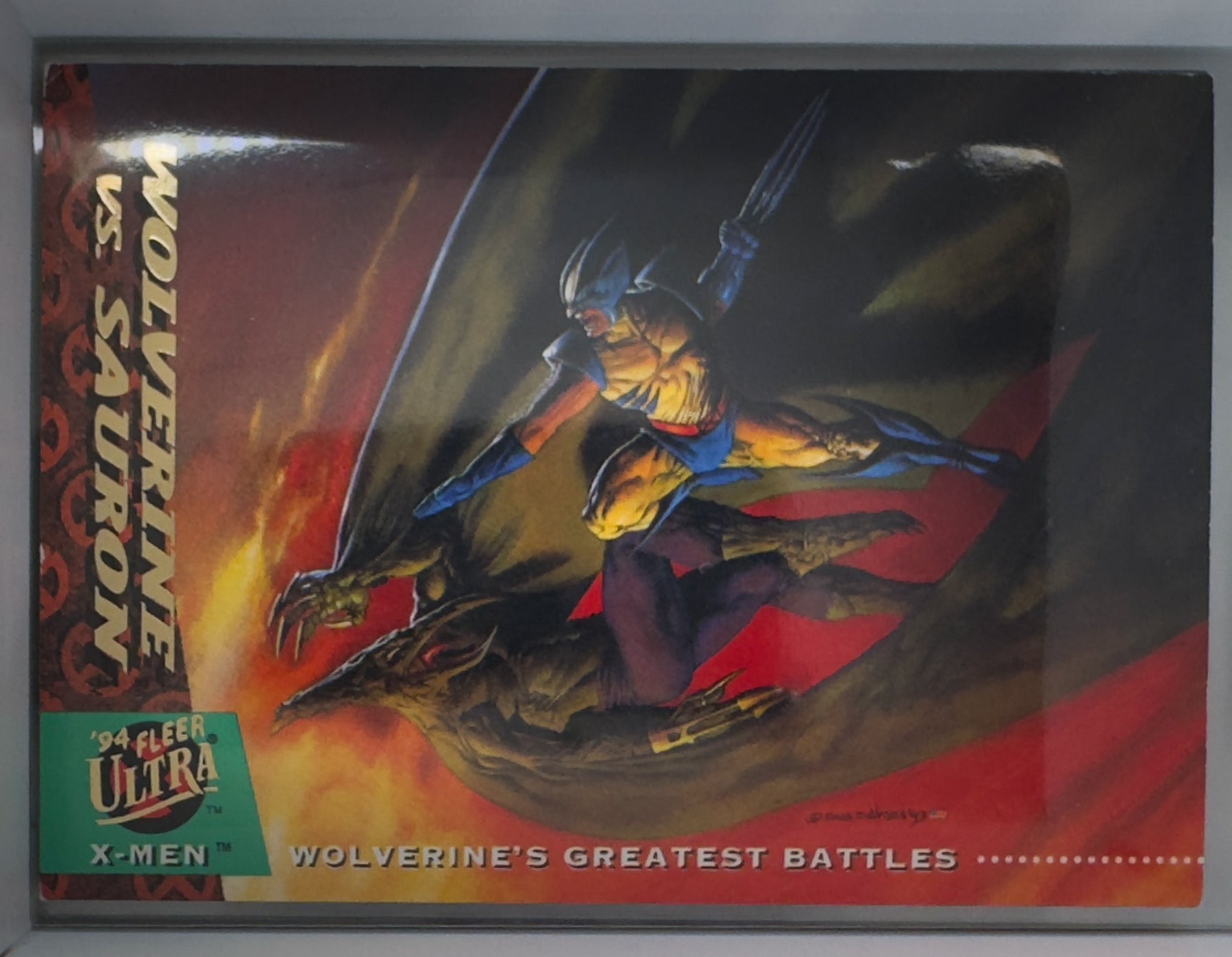 Marvel Fleer Ultra 1994 X-Men Card No.146 Wolverine Vs. Sauron