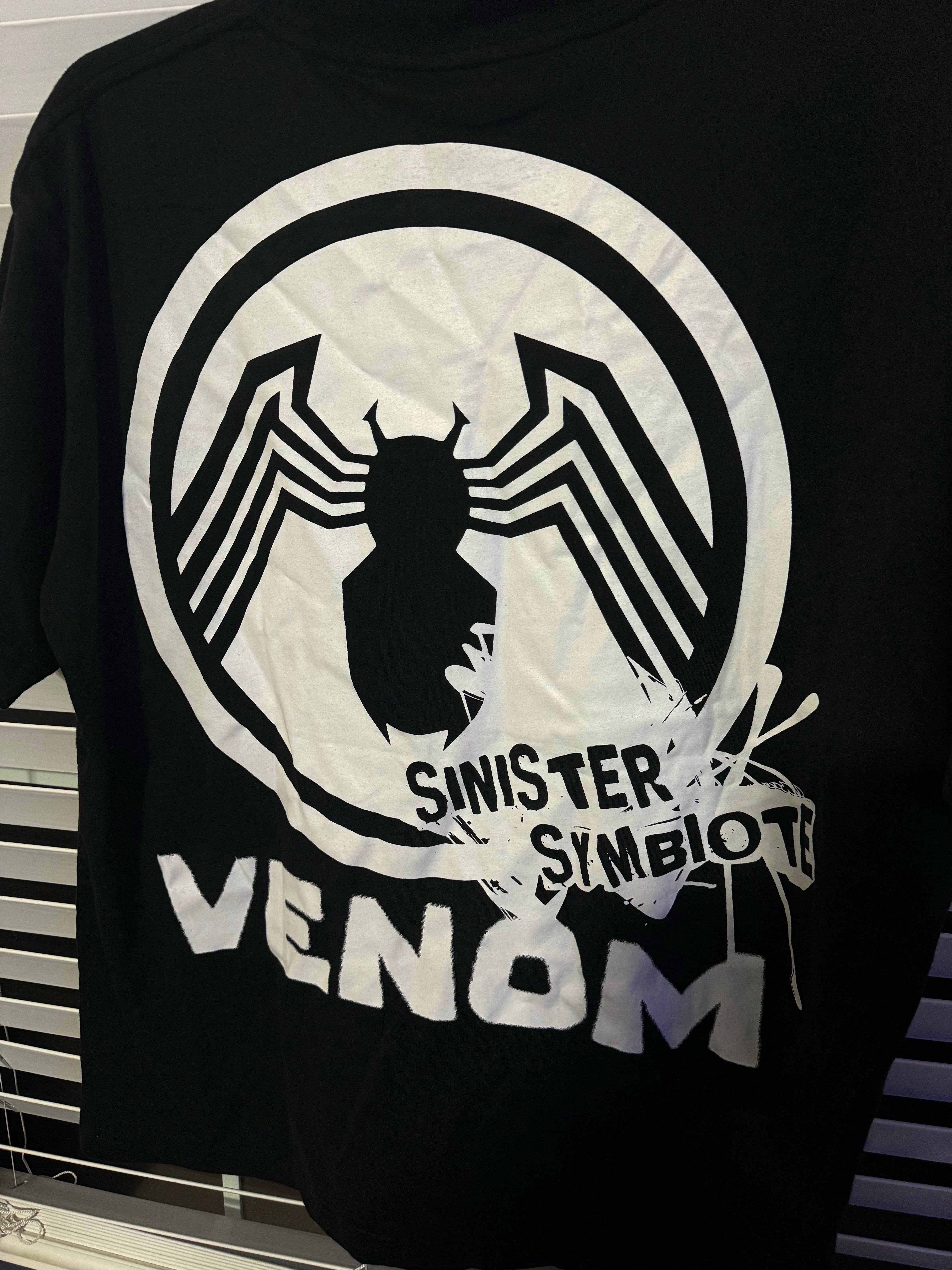 Vintage Marvel Retro Comic Graphic Tee Black Adult Men Venom T-Shirt Size Large