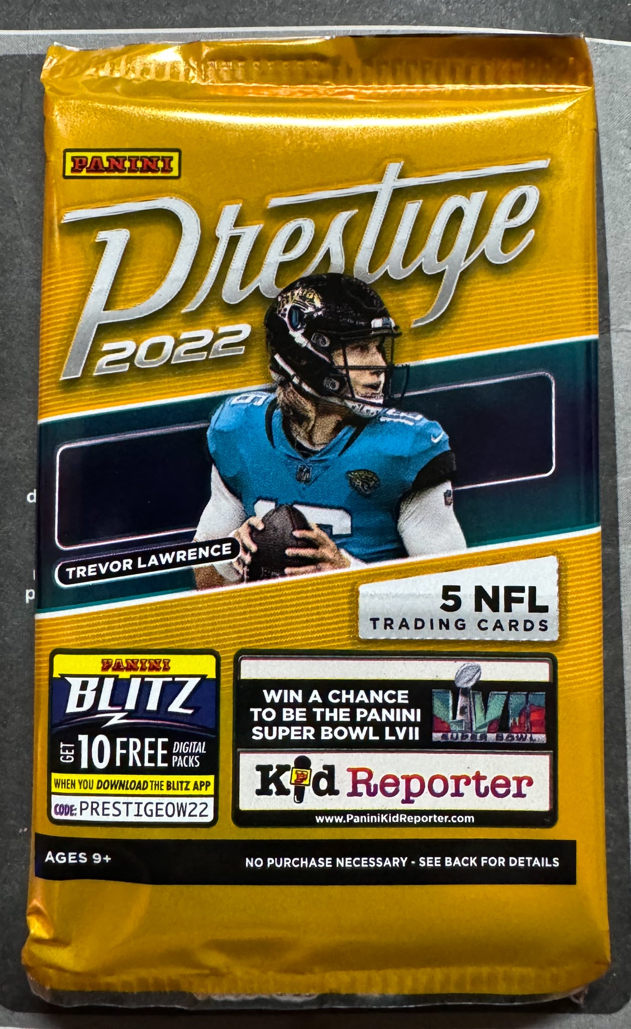 Panini Prestige Football 2022 NFL Trading Cards x2 Sealed Packs NEW