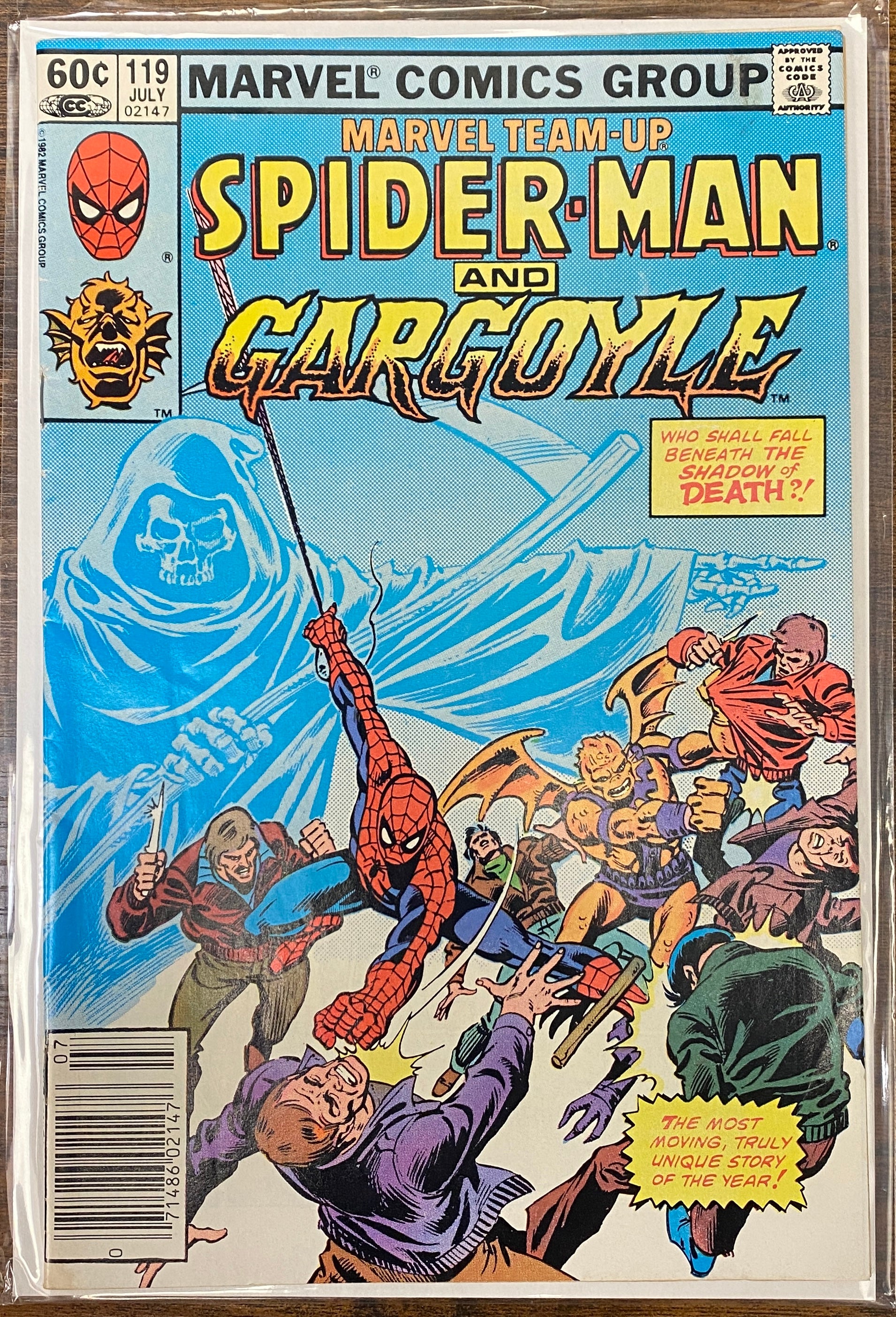 Marvel Team Up Spider Man and Gargoyle Comic Book 119 July