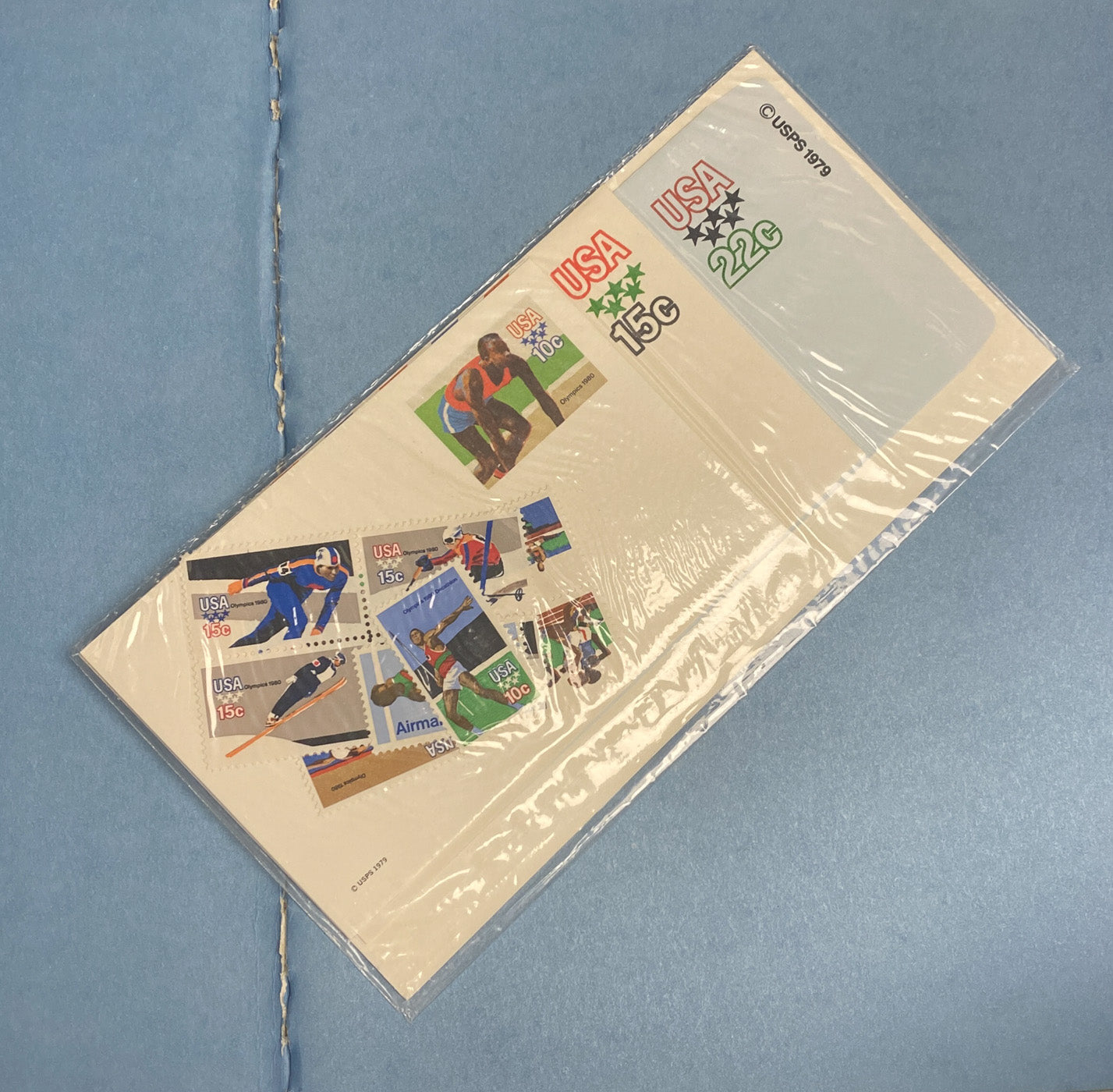 United States Postal Service Olympics 1980 Stamps Mint with Book with Stamps
