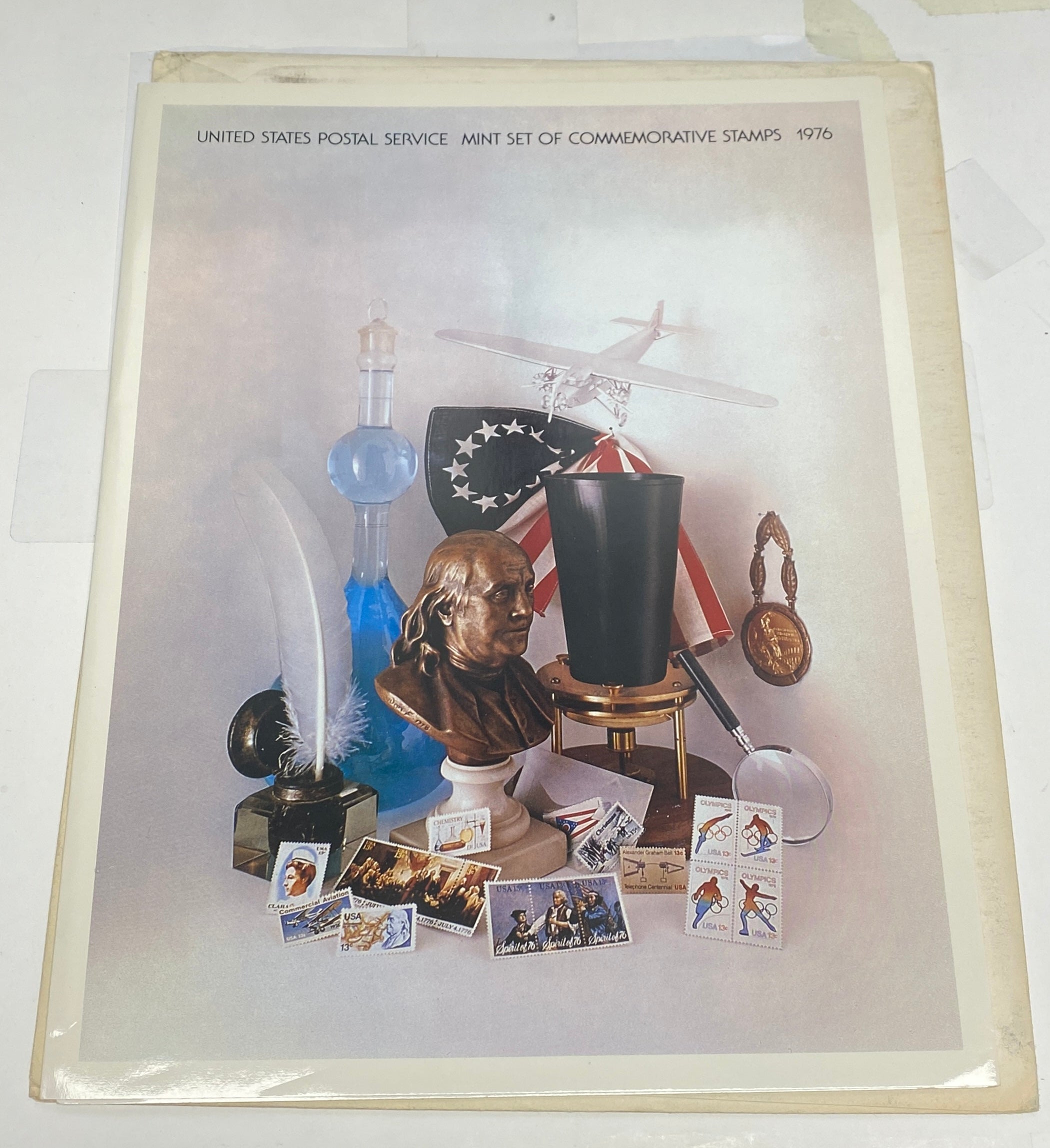 USPS United States Postal Service, Mint Set of Commemorative Stamps, 1976 Item N