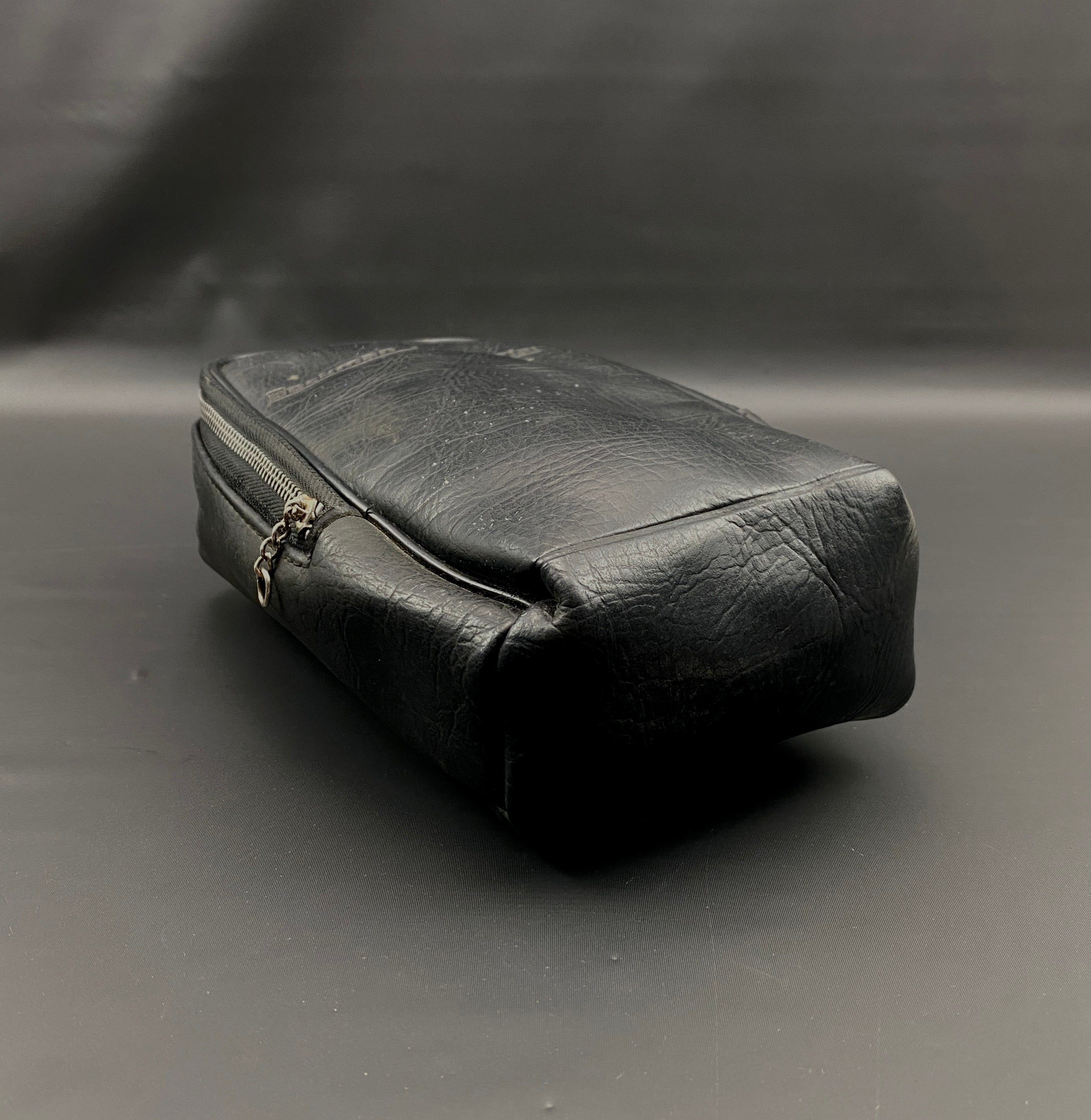 Beckman Industrial Black Leather Protective Vintage Camera Bag Used