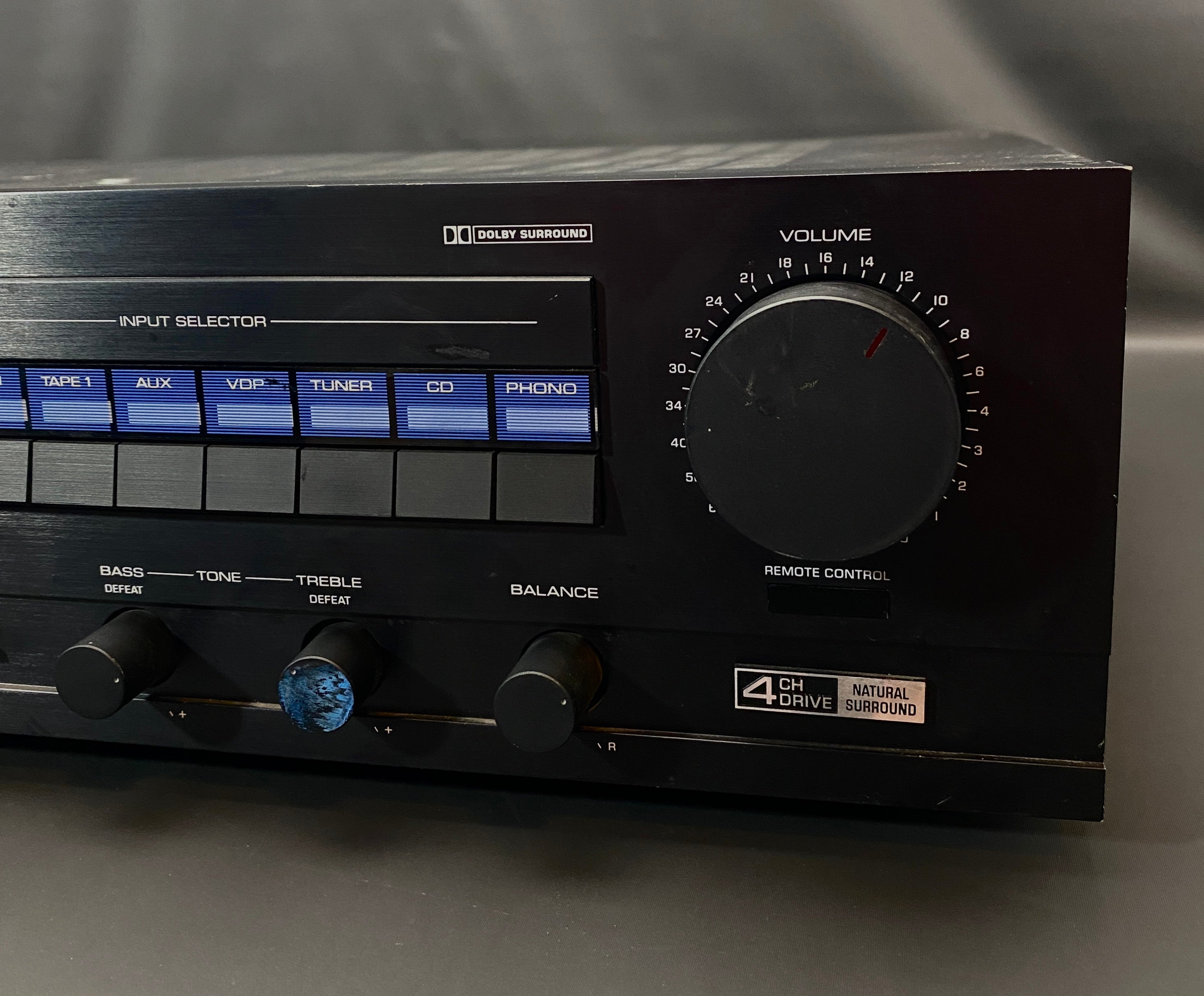 Yamaha Av-34 Vintage 1980s 2 Ch A/V Stereo Receiver Home Audio Amplifier Tested!