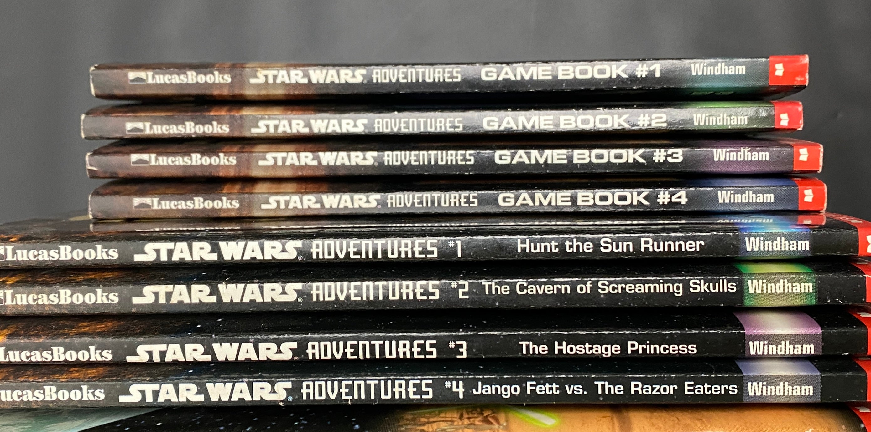 Star Wars Adventures Series Game Book Novels Guide & Note Book 10 Book Set Used