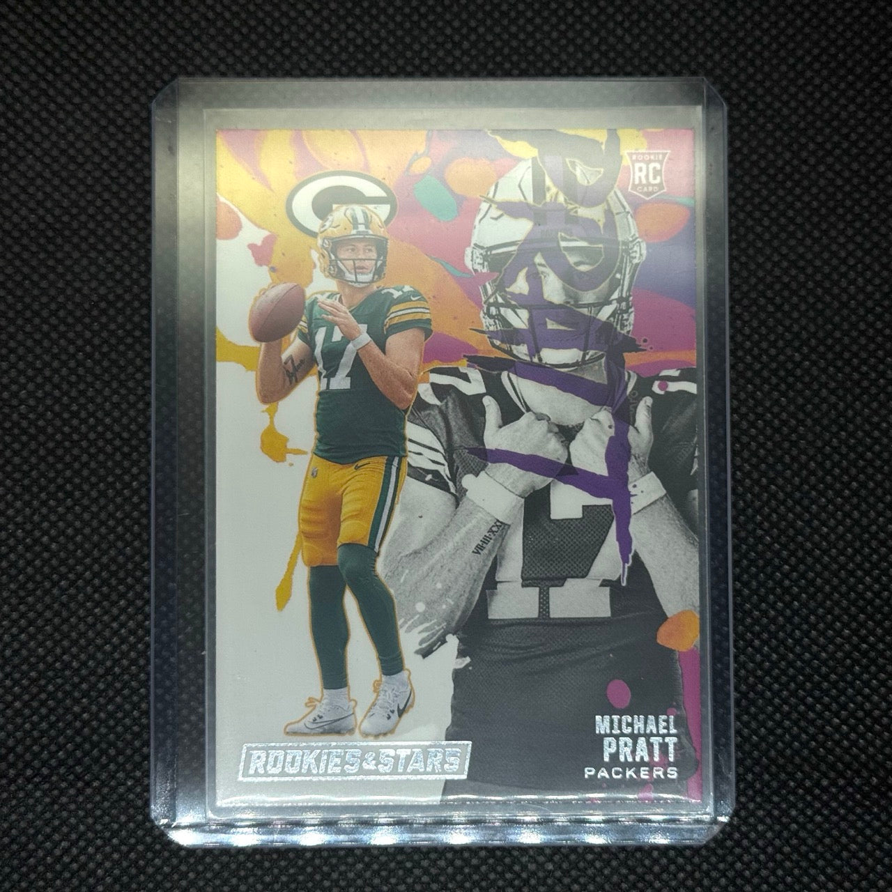 Michael Pratt Packers 2024 Panini Rookies and Stars Football Card No.RE-MPT