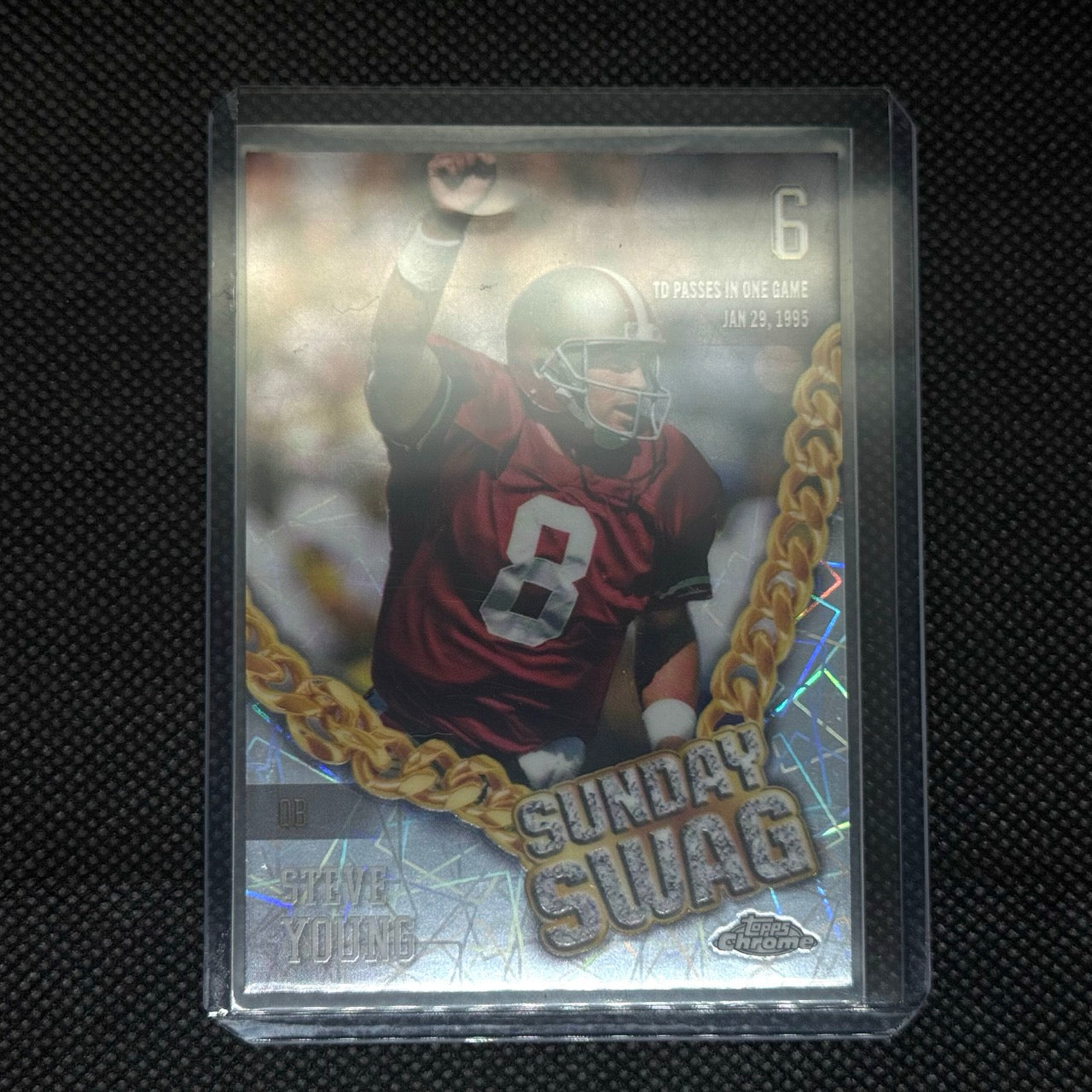 Steve Young 49ers Topps Chrome NFL Football Card No.SS-4
