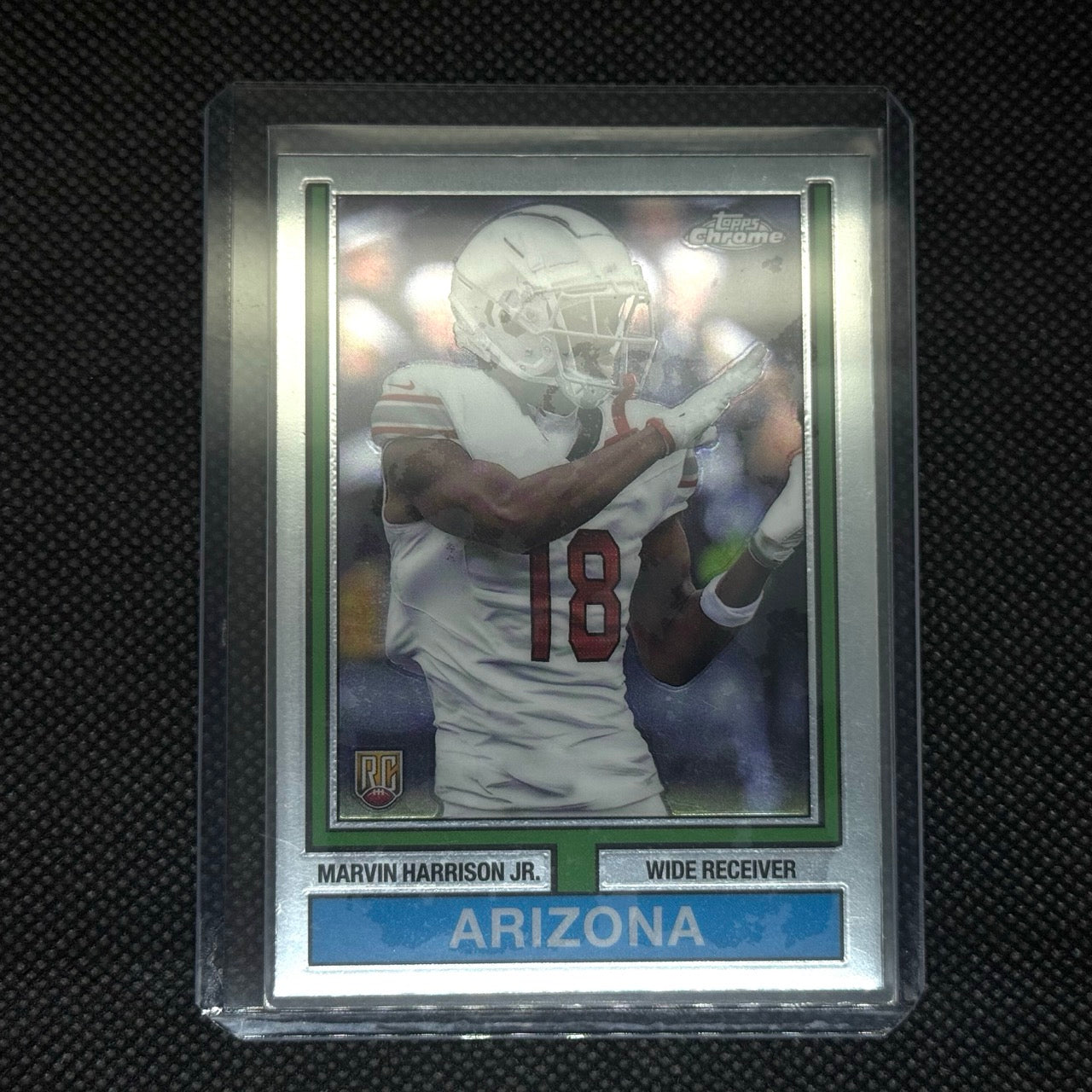 Marvin Harrison Jr Arizona Rookie 2024 Topps Chrome Card No.74TF-5