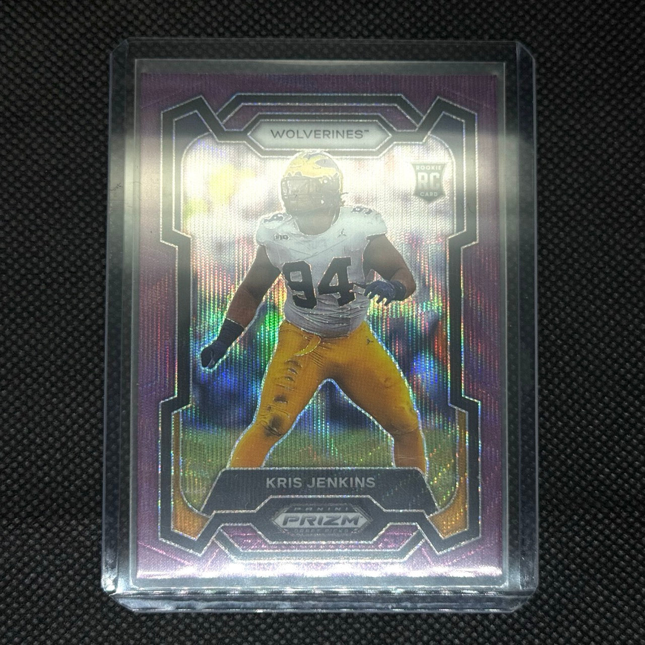 Kris Jenkins 2024 Panini Draft Picks Card 140 Rookie Purple Variant