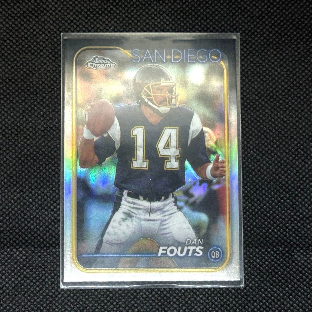 Dan Fouts Topps Chrome 2024 Card No.172 Chargers Halo