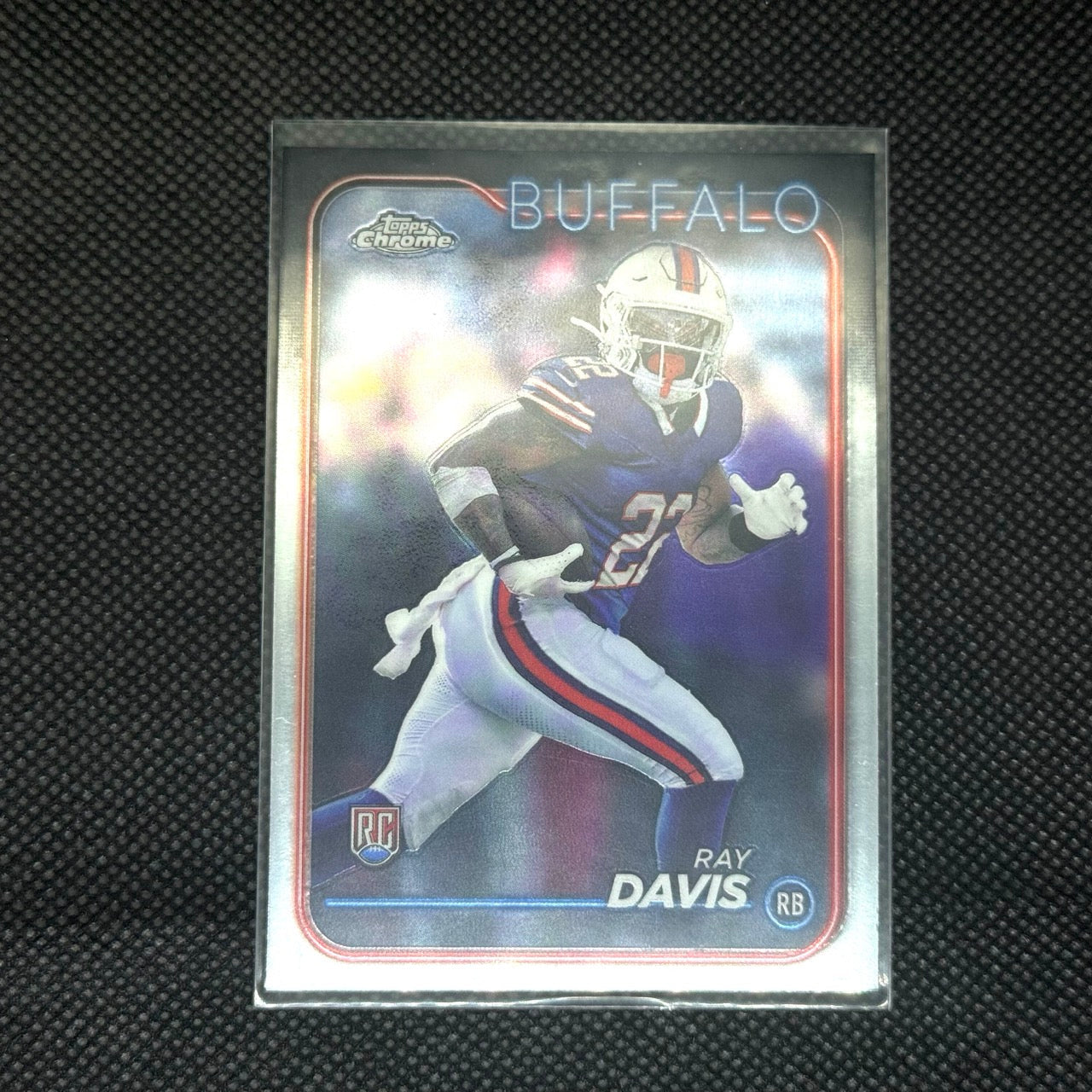 Ray Davis Bills Topps Chrome 2024 Card No.253 Rookie