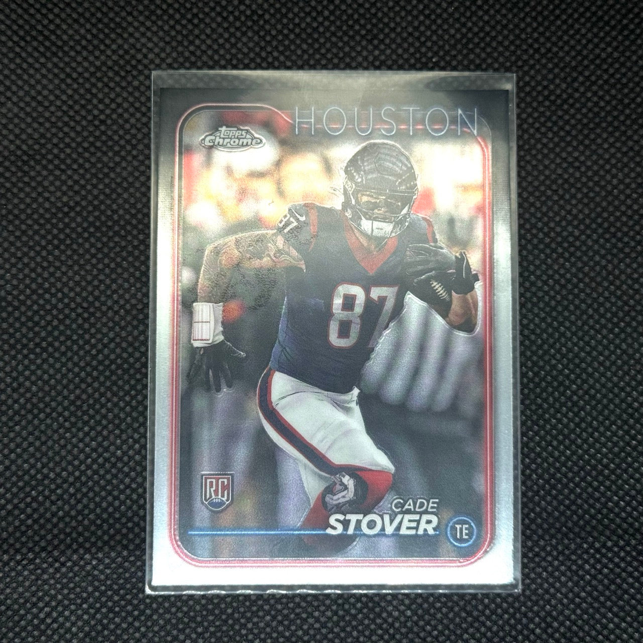 Cade Stover Topps Chrome 2024 Card No.236 Rookie Houston Texans