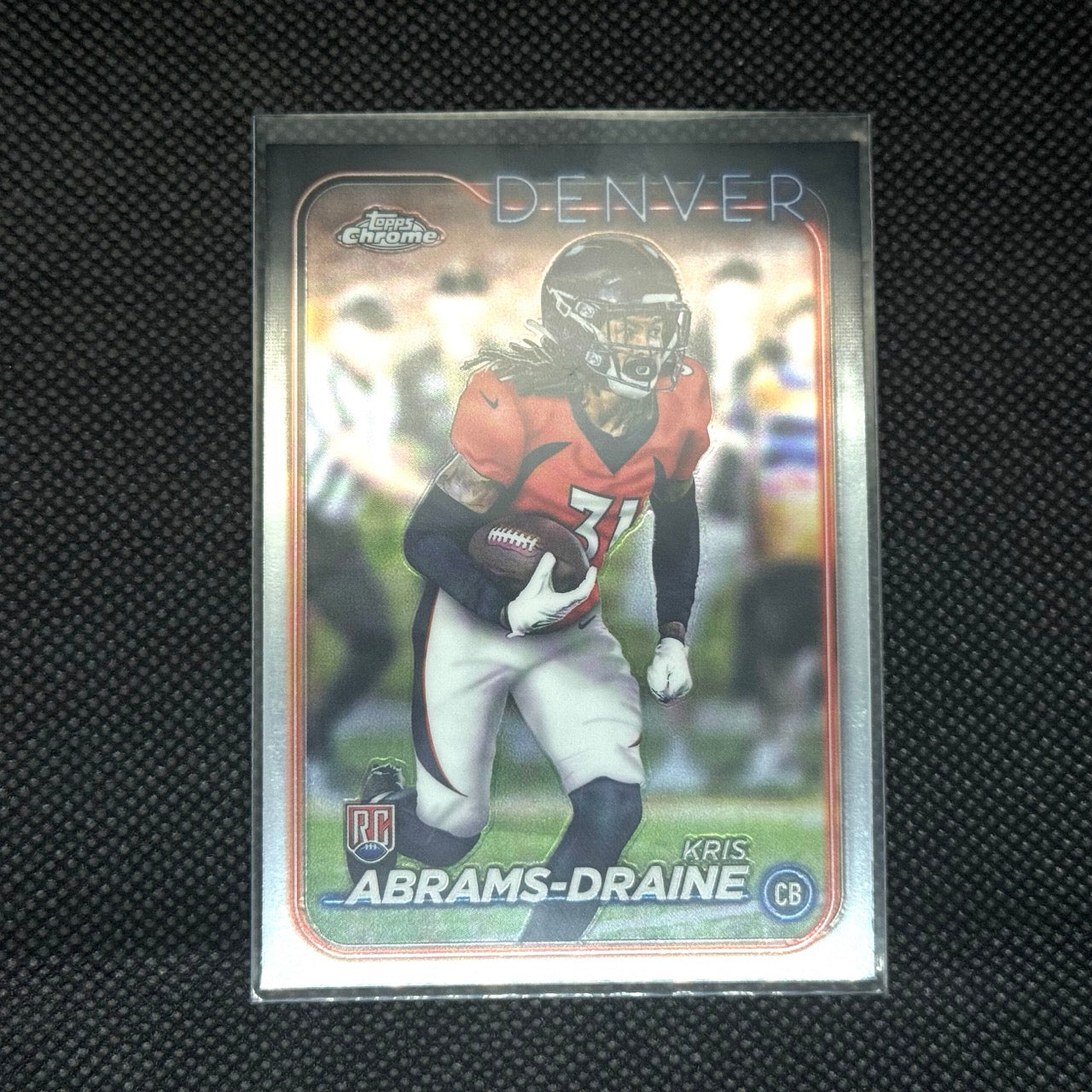 Kris Abrams-Draine Topps Chrome 2024 Card No.256 Rookie