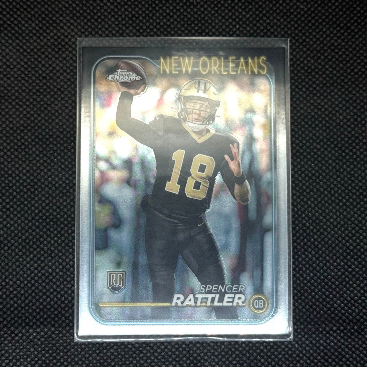 Spencer Rattler Topps Chrome 2024 Card No.213 Rookie Base