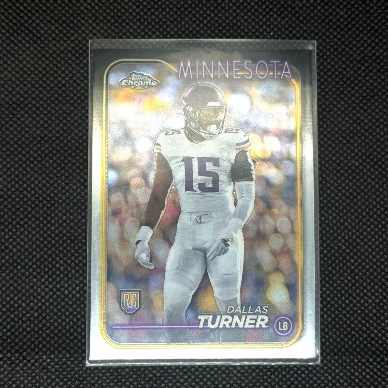 Dallas Turner Vikings RC 2024 Topps Chrome Card No.221