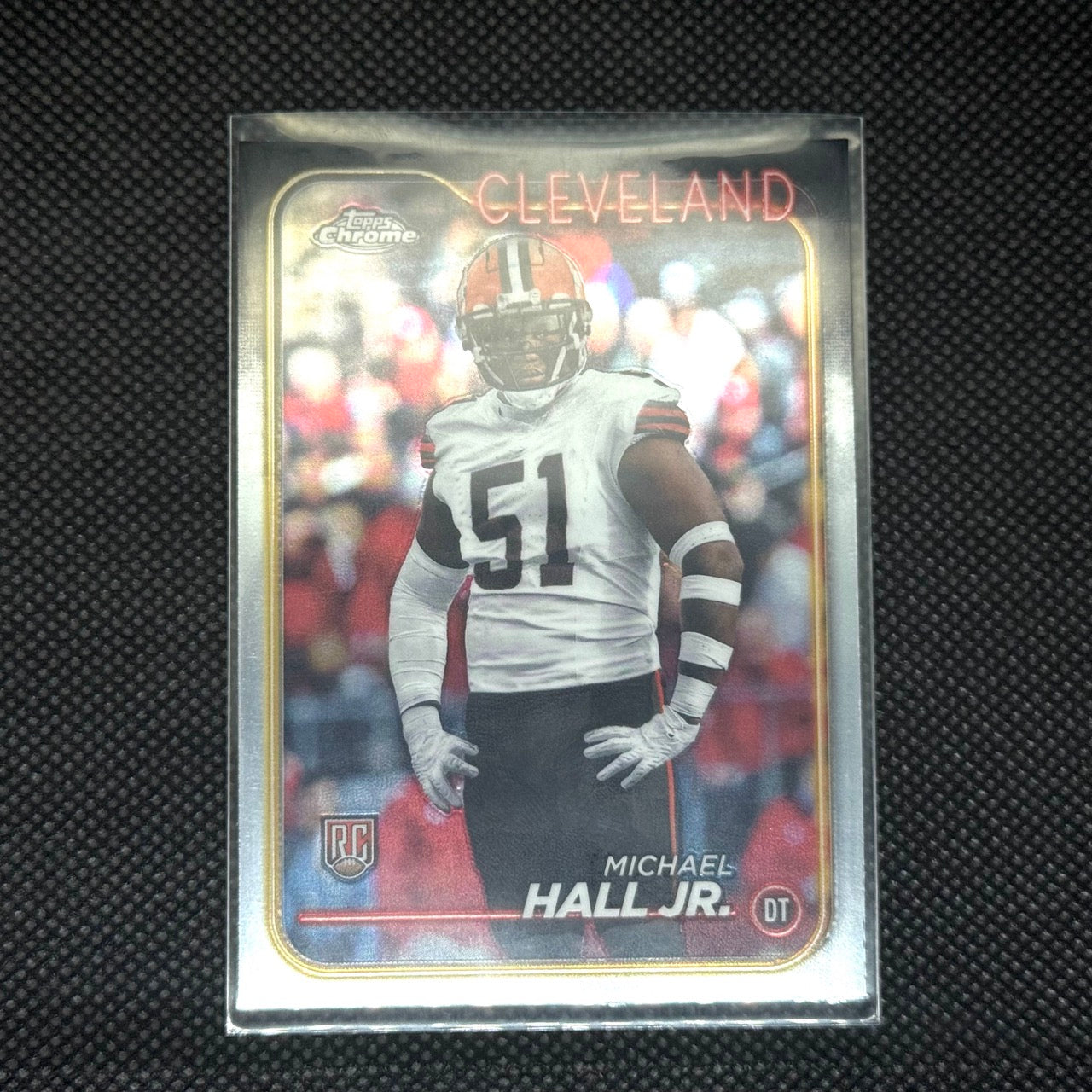 Michael Hall Jr. Topps Chrome Card No.268 Browns