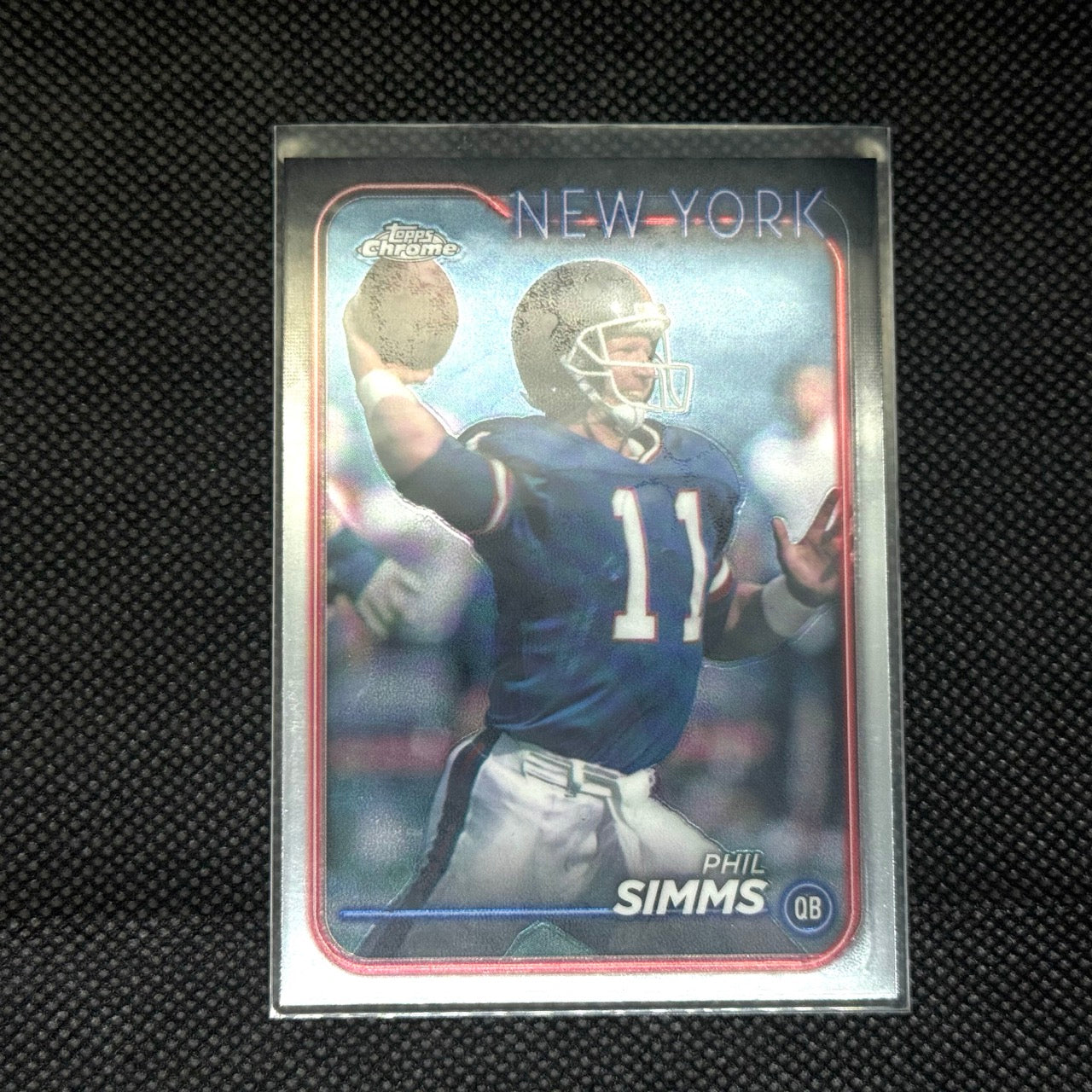 Phil Simms 2024 Topps Chrome Card No.140 Giants