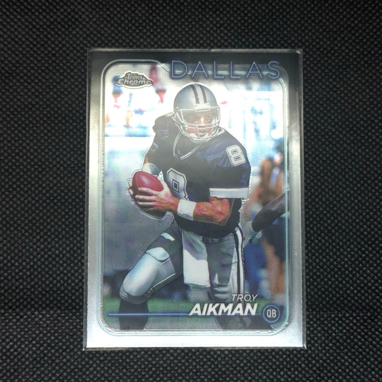 Troy Aikman Cowboys Topps Chrome 2024 Card No.37