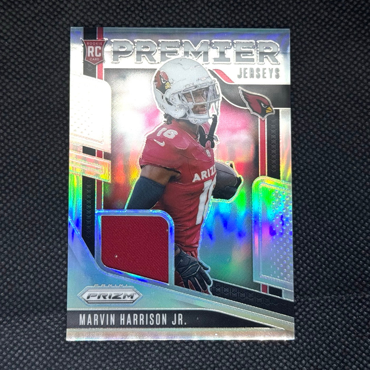 Marvin Harrison Jr Rookie Panini Prizm 2024 Card No. PJ-MHJ Patch