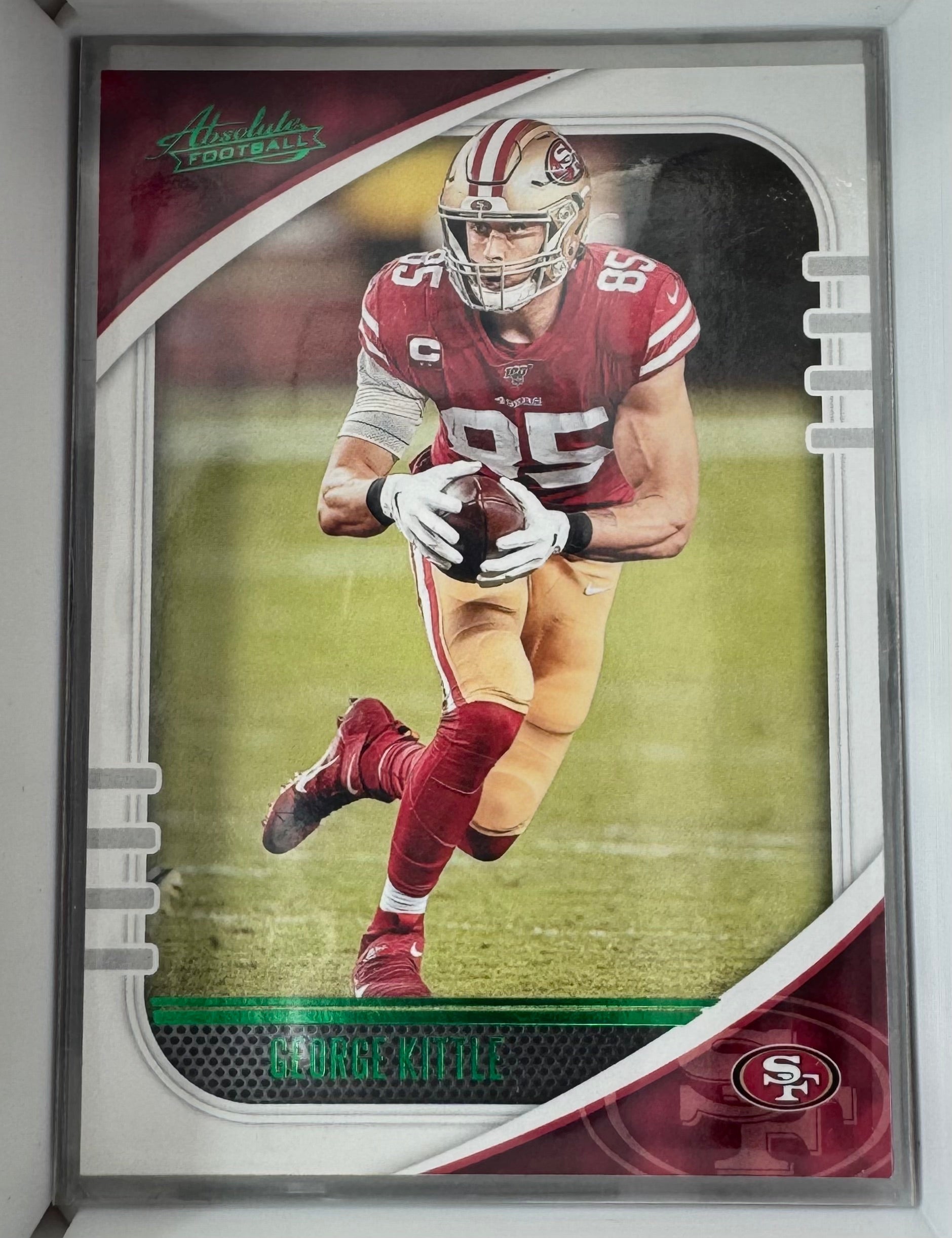 George Kittle 95 Green Panini Absolute 2020 49ers Football Card