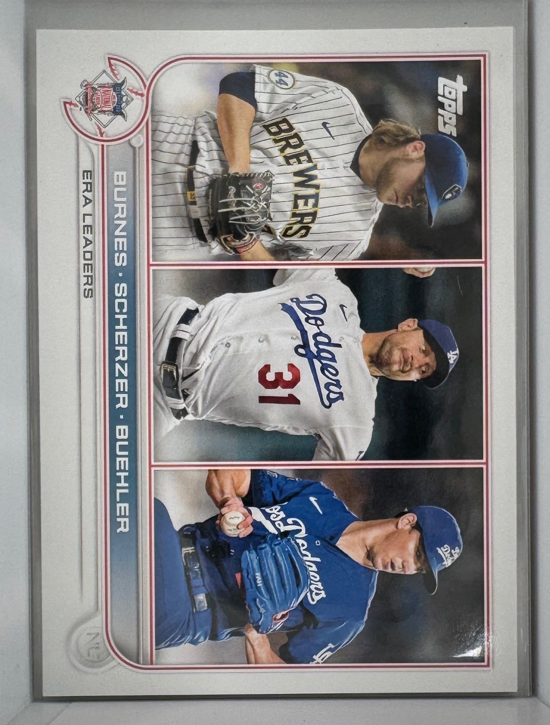 ERA Leaders Burnes Scherzer Buehler 204 Series 1 Topps 2022